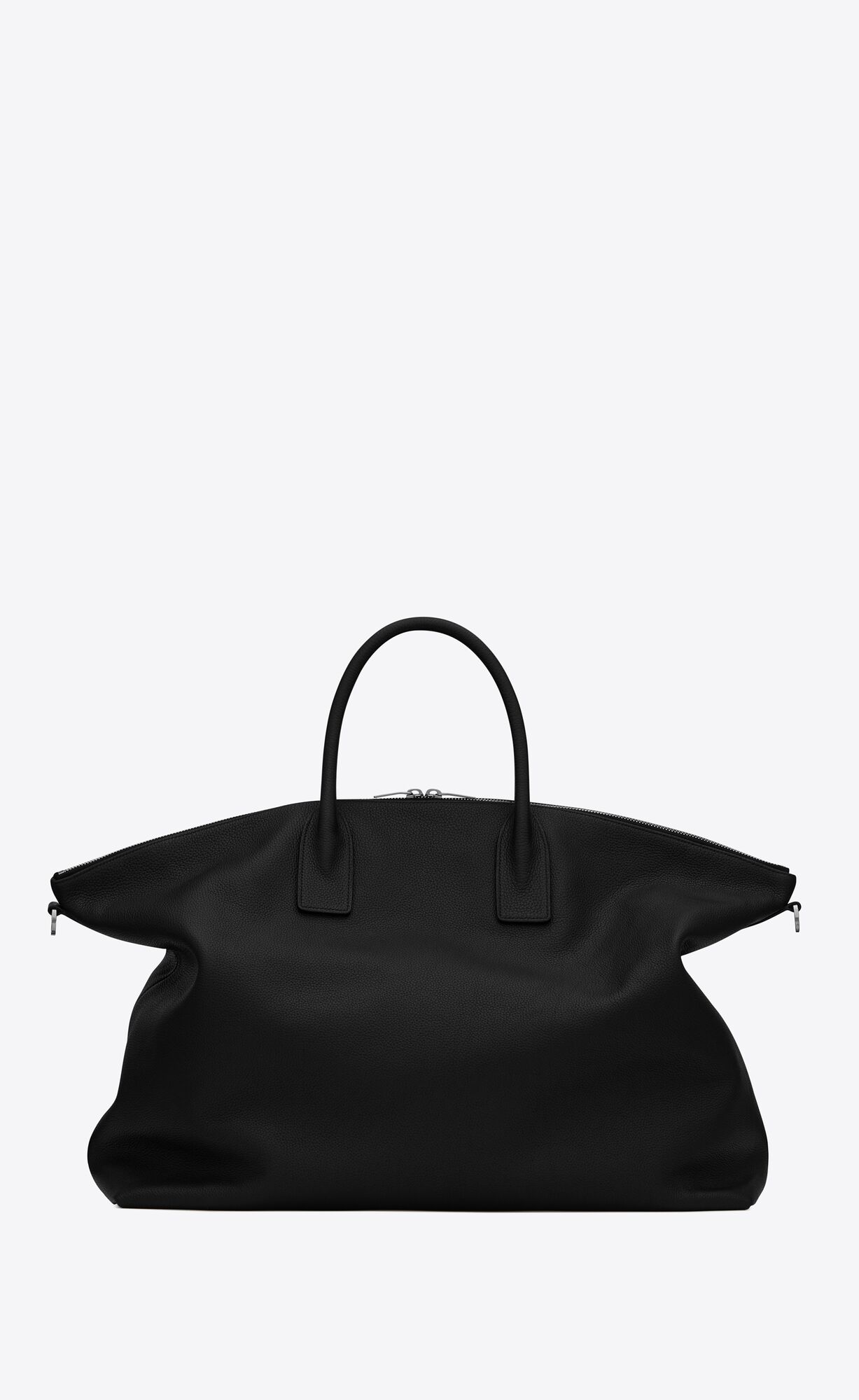 YSL Giant Bowling Bag In Soft Grained Leder Schwarz | 10698-PSON