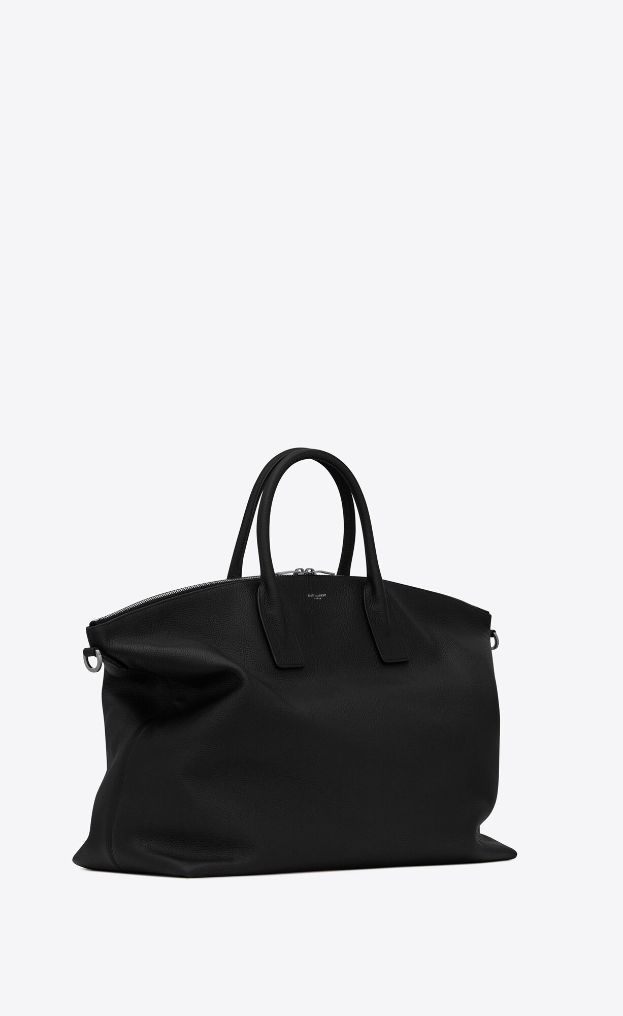 YSL Giant Bowling Bag In Soft Grained Leder Schwarz | 10698-PSON