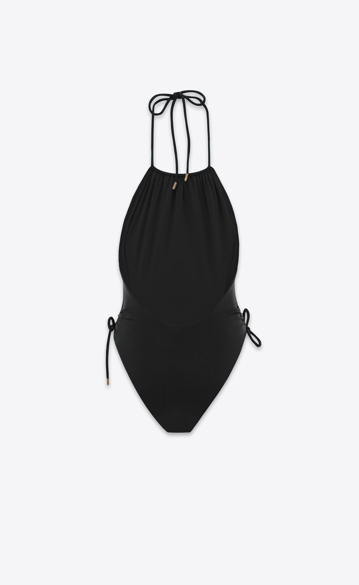 YSL Halterneck Swimsuit Schwarz | 24719-IWNV