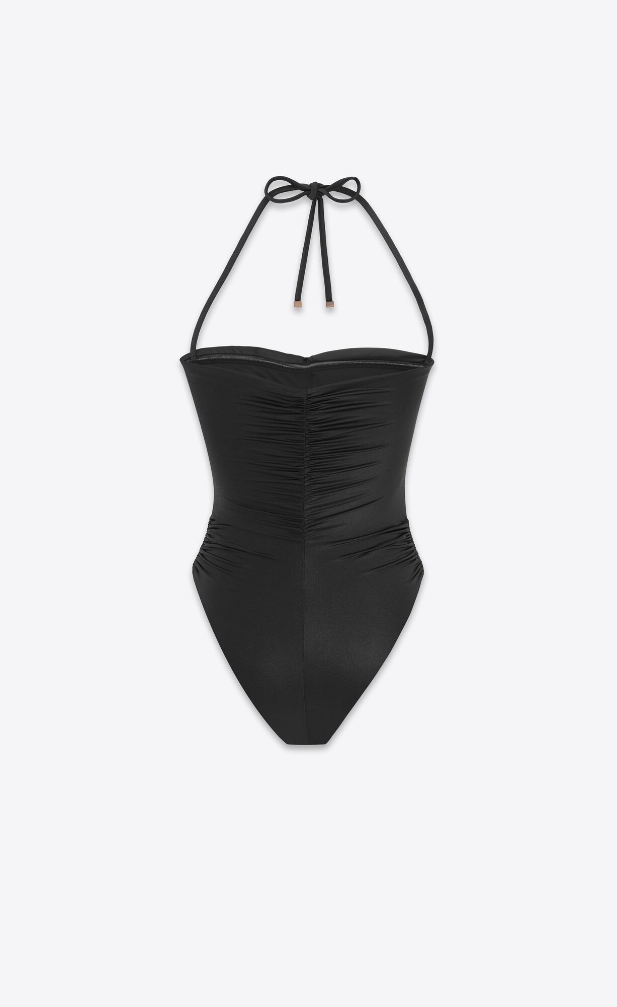 YSL Halterneck Swimsuit Schwarz | 34105-ZPWR