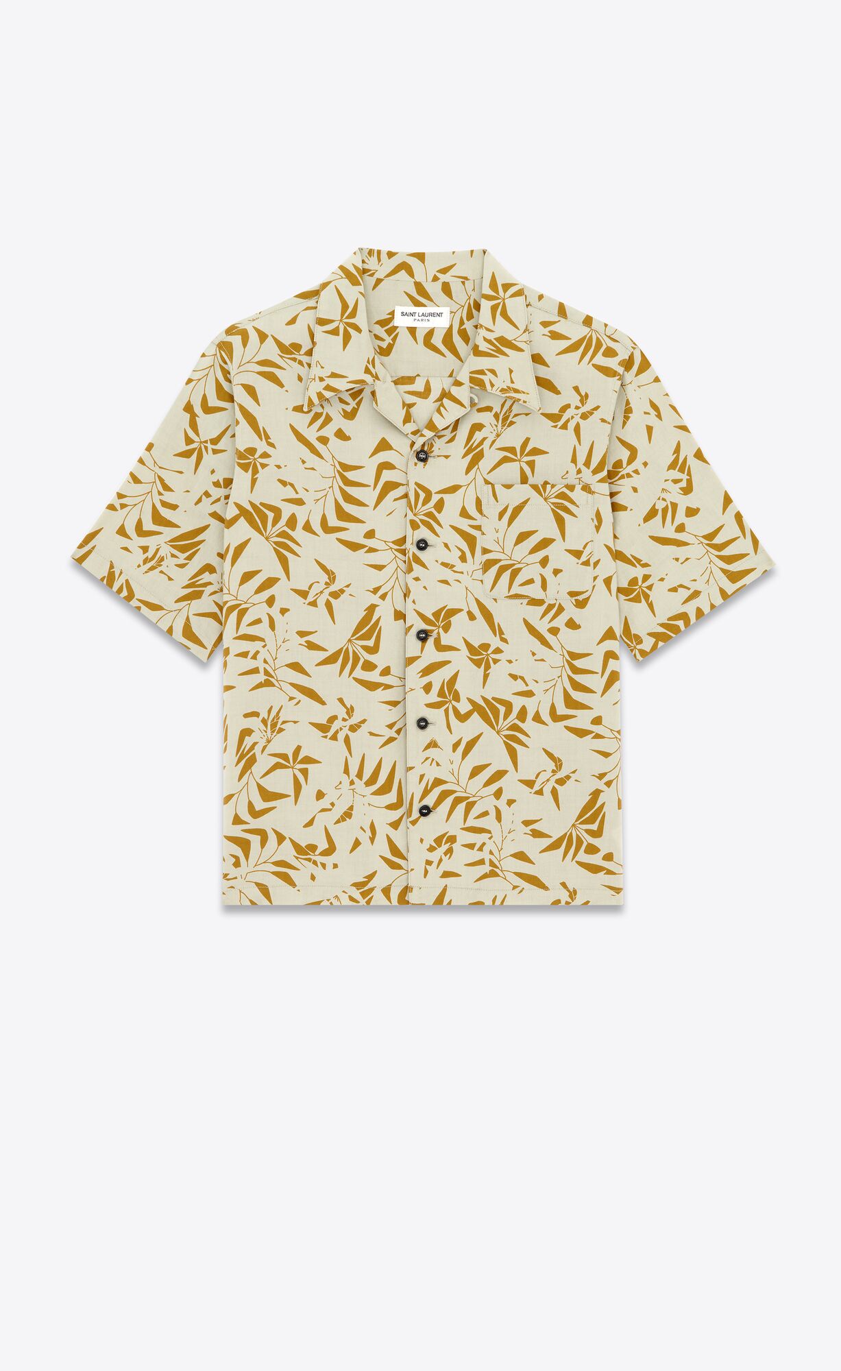 YSL Hawaiian Shirt Braun Khaki | 28047-PVJK