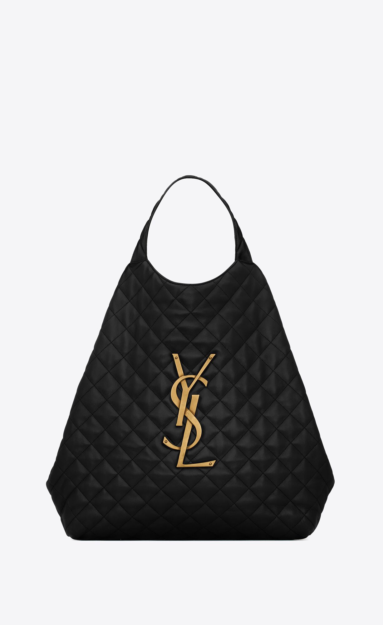 YSL Icare Maxi Shopping Bag In Gesteppt Lambskin Schwarz | 06398-YCOK