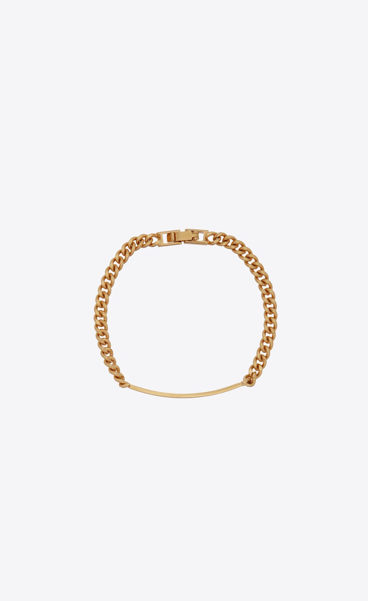 YSL Id Bracelet In Metal Gold | 02571-HAOM