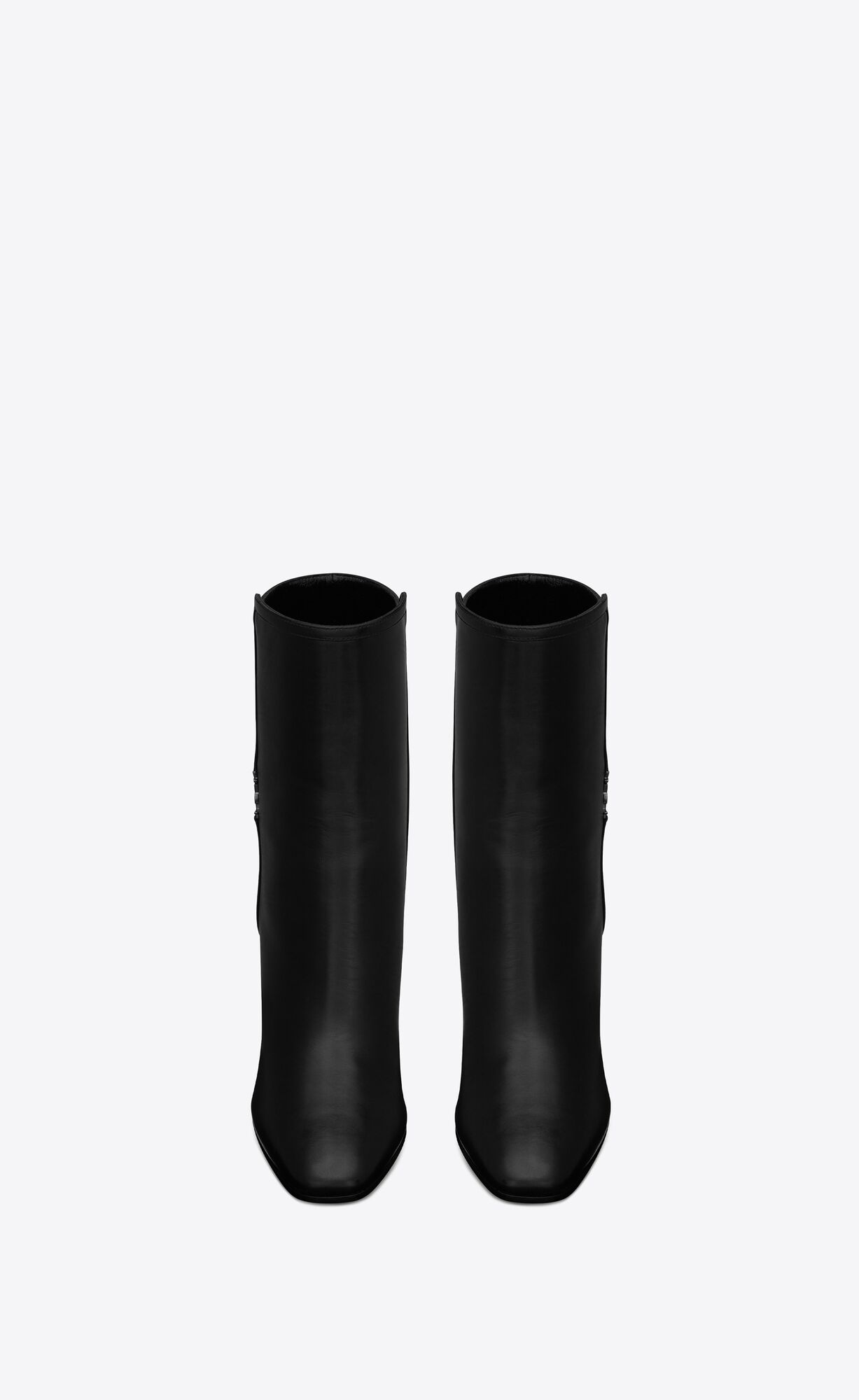 YSL Jane Cassandre Booties In Smooth Leder Schwarz | 01536-IZMR