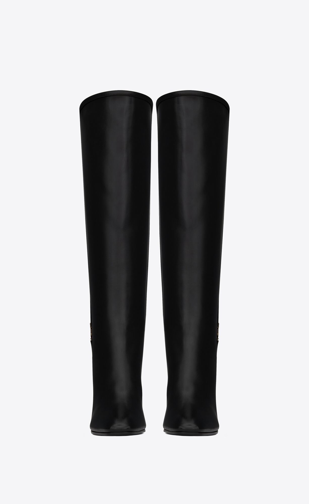 YSL Jane Cassandre Boots In Smooth Leder Schwarz | 69821-ENGC