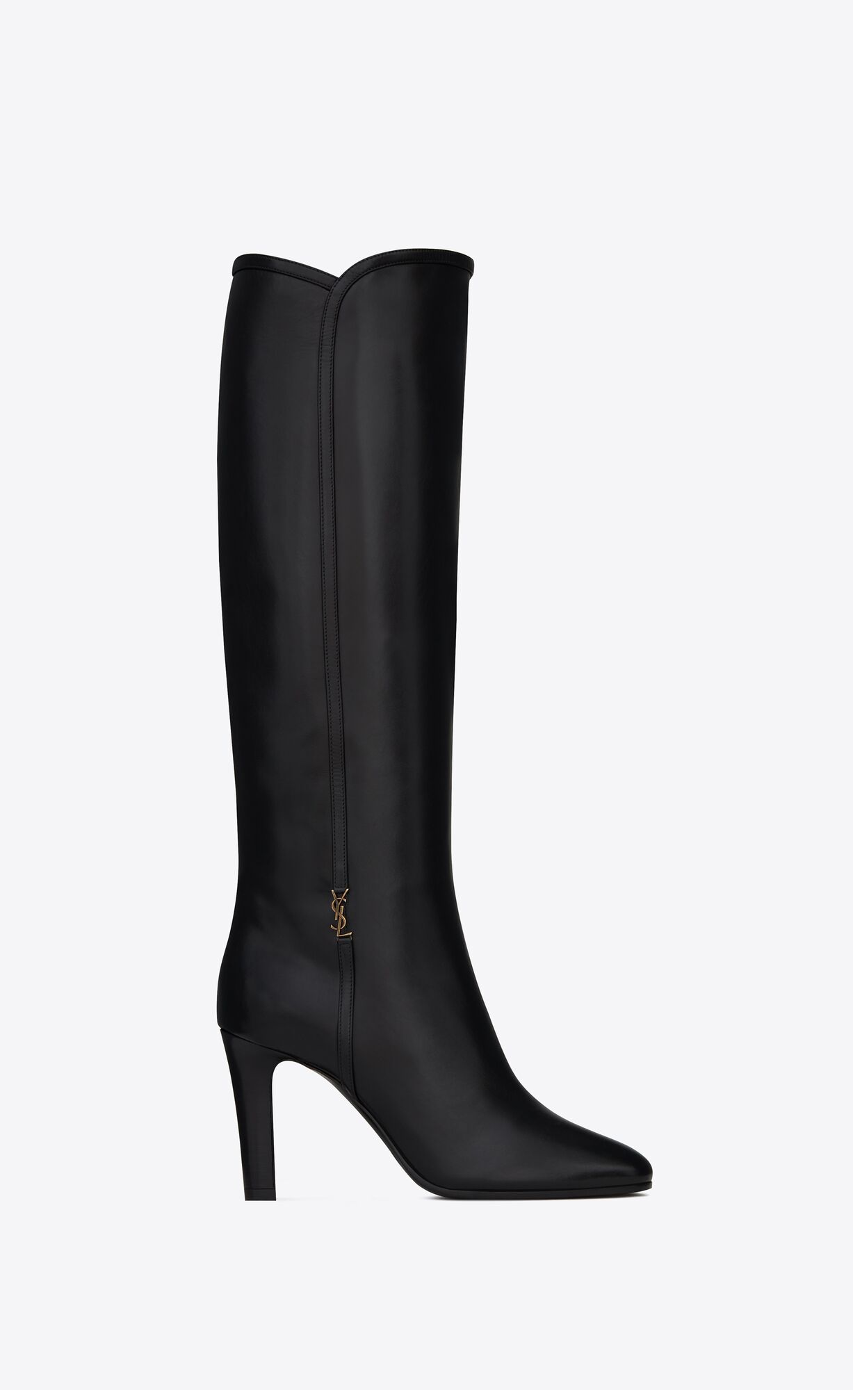 YSL Jane Cassandre Boots In Smooth Leder Schwarz | 69821-ENGC