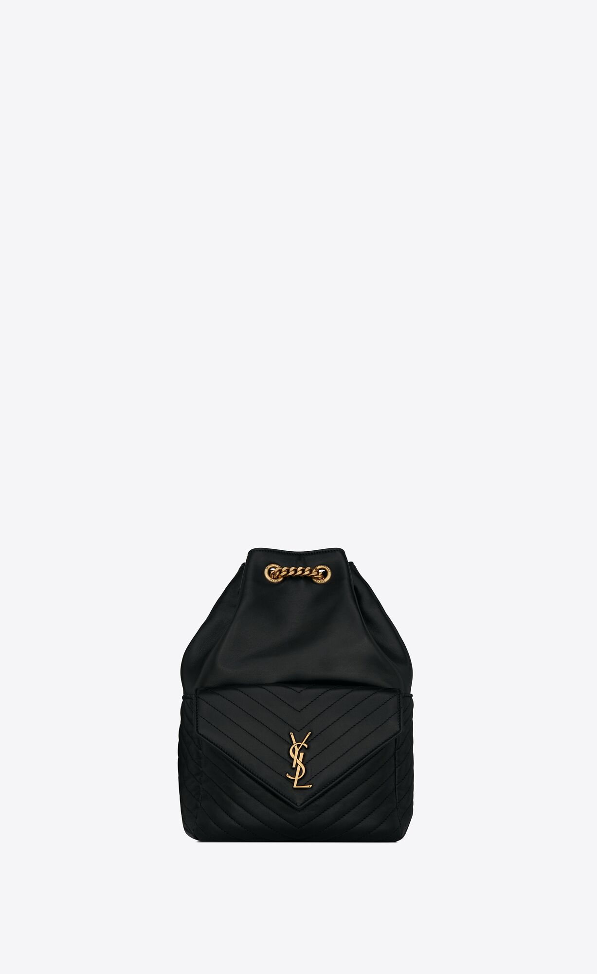 YSL Joe Backpack In Lambskin Schwarz | 27419-NMFQ