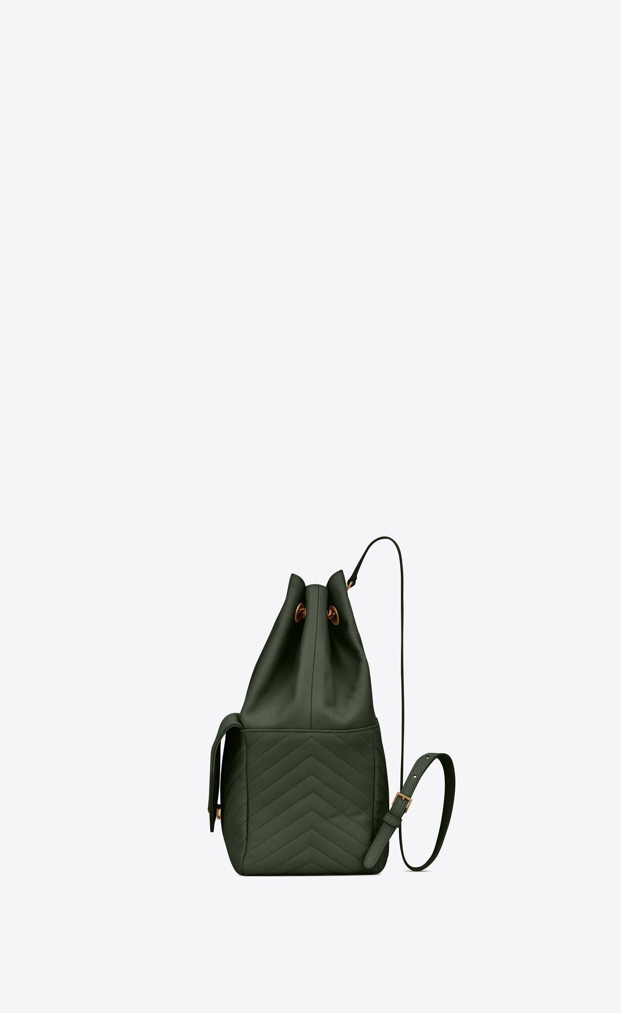 YSL Joe Backpack In Lambskin Vert Fonce | 35167-SHDP