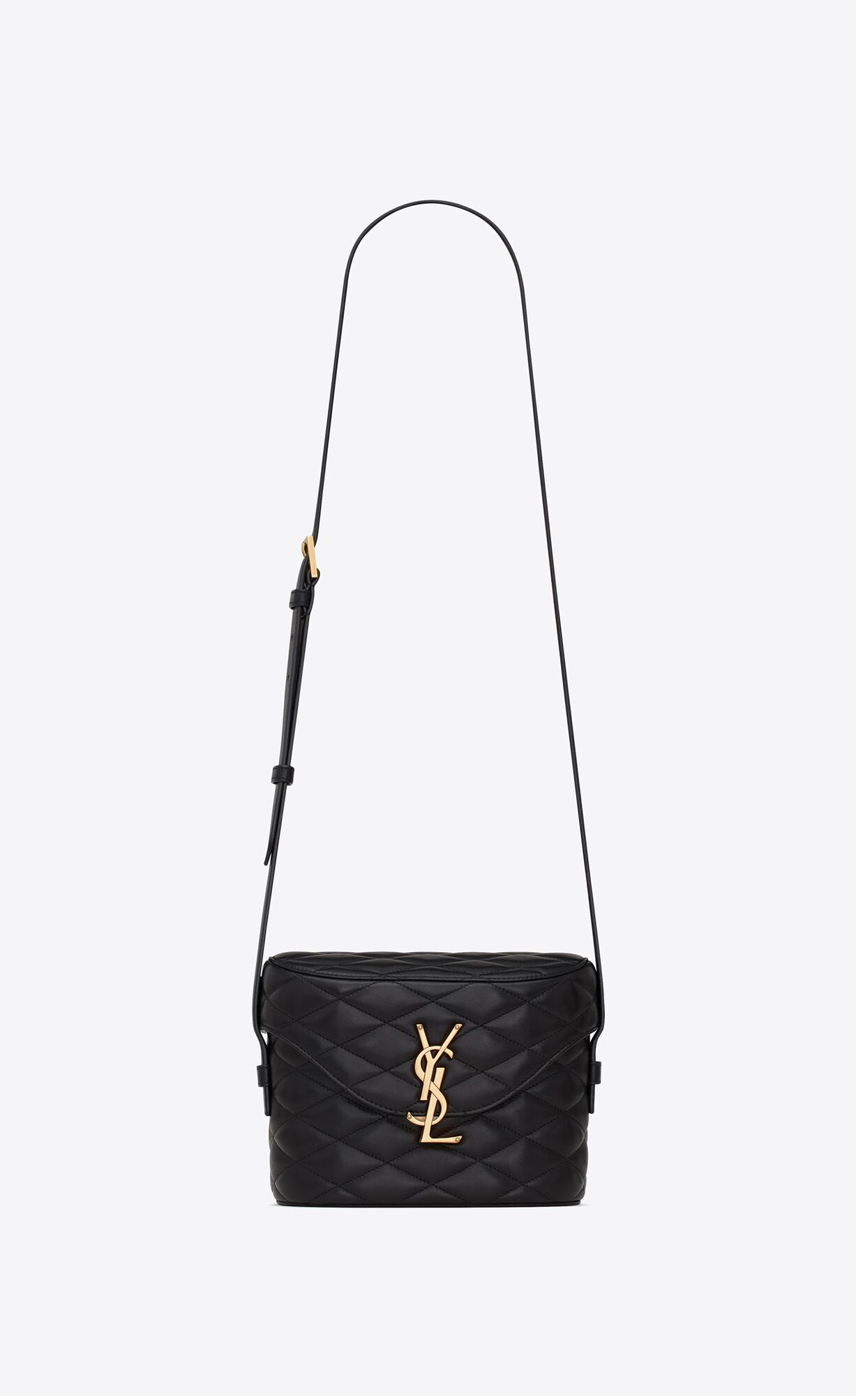 YSL June Box Bag In Gesteppt Lambskin Noir | 98234-NLST