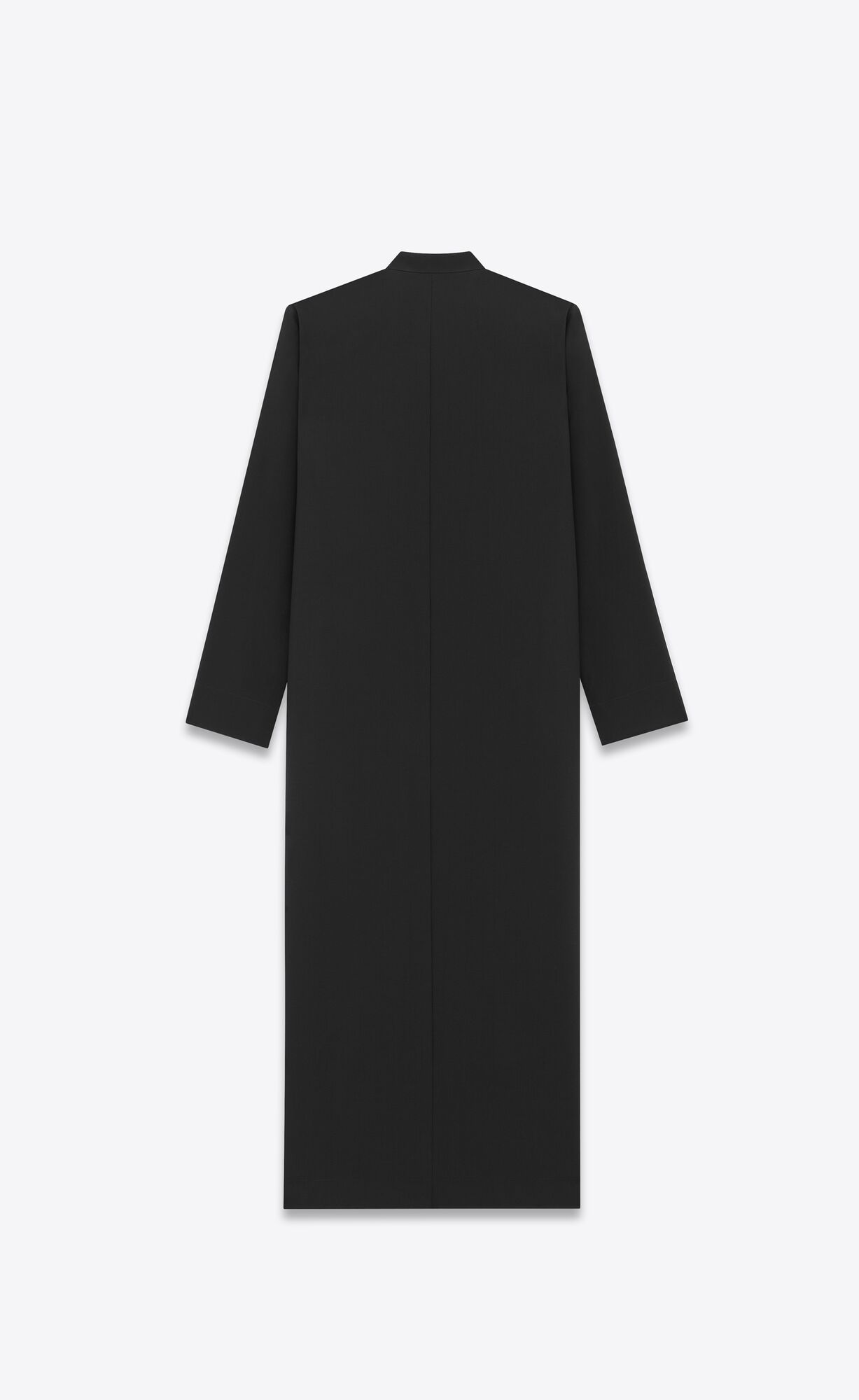 YSL Kaftan In Wolle And Mohair Schwarz | 37412-UIHS