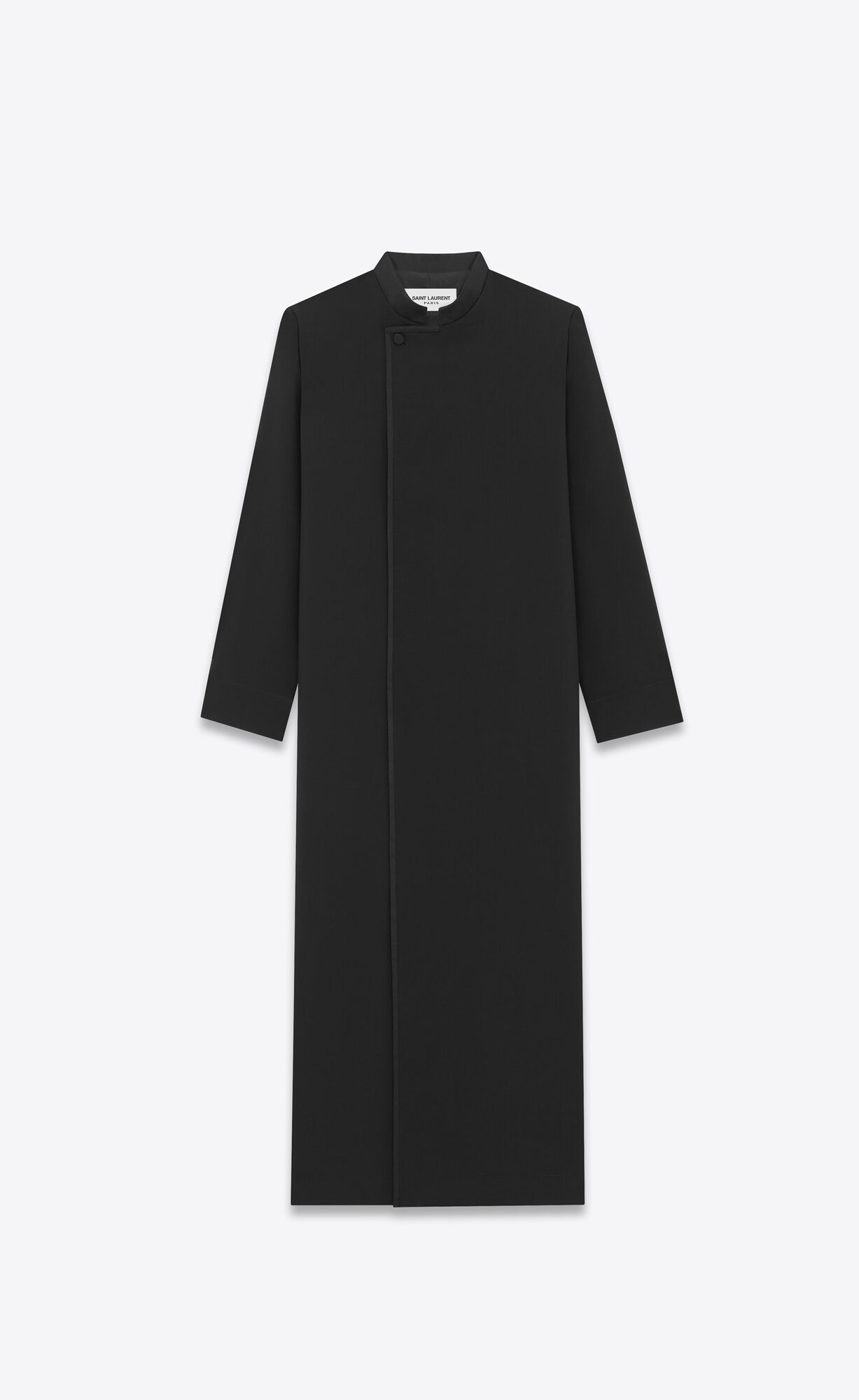 YSL Kaftan In Wolle And Mohair Schwarz | 37412-UIHS