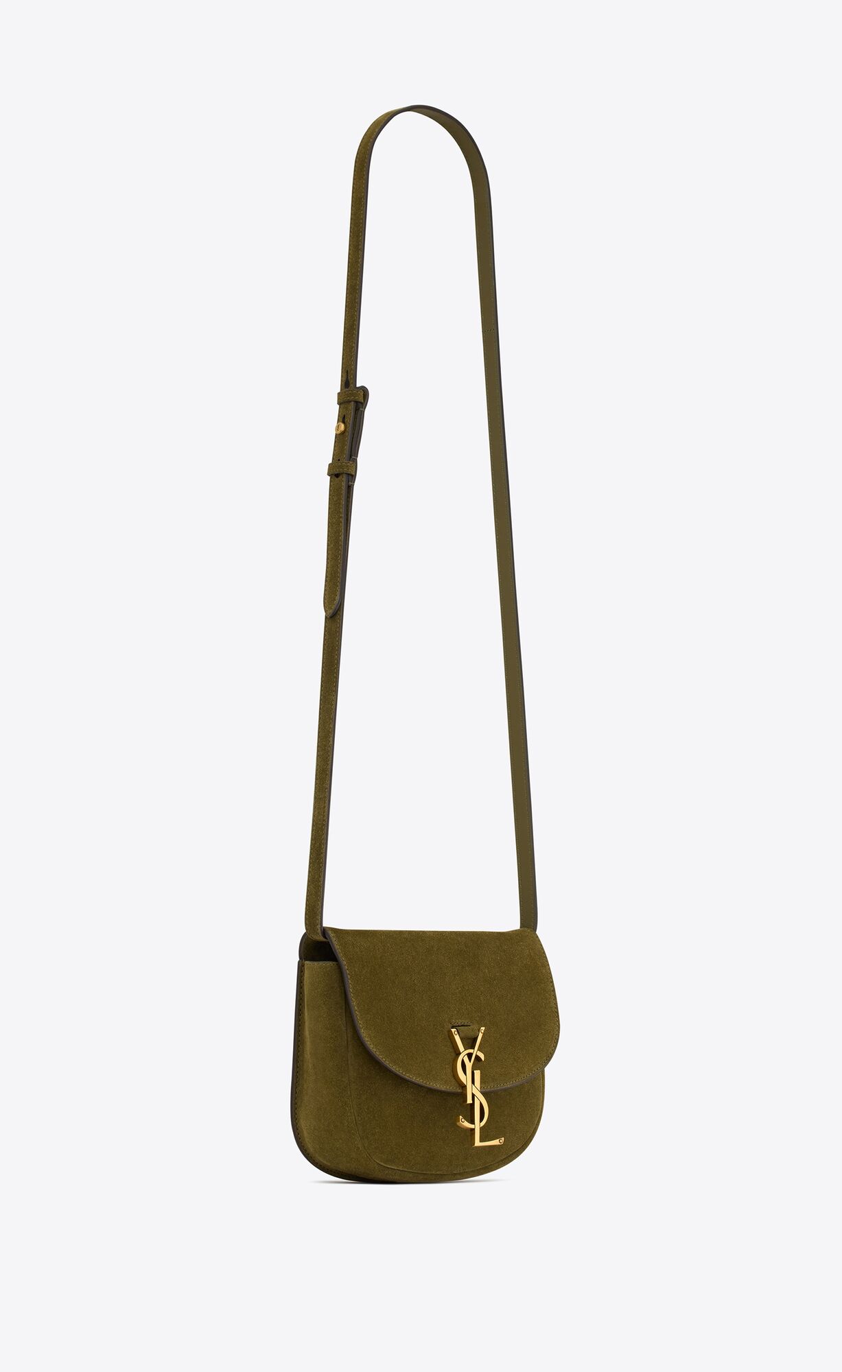 YSL Kaia Small In Wildleder Olivgrün Grün | 67952-QETZ