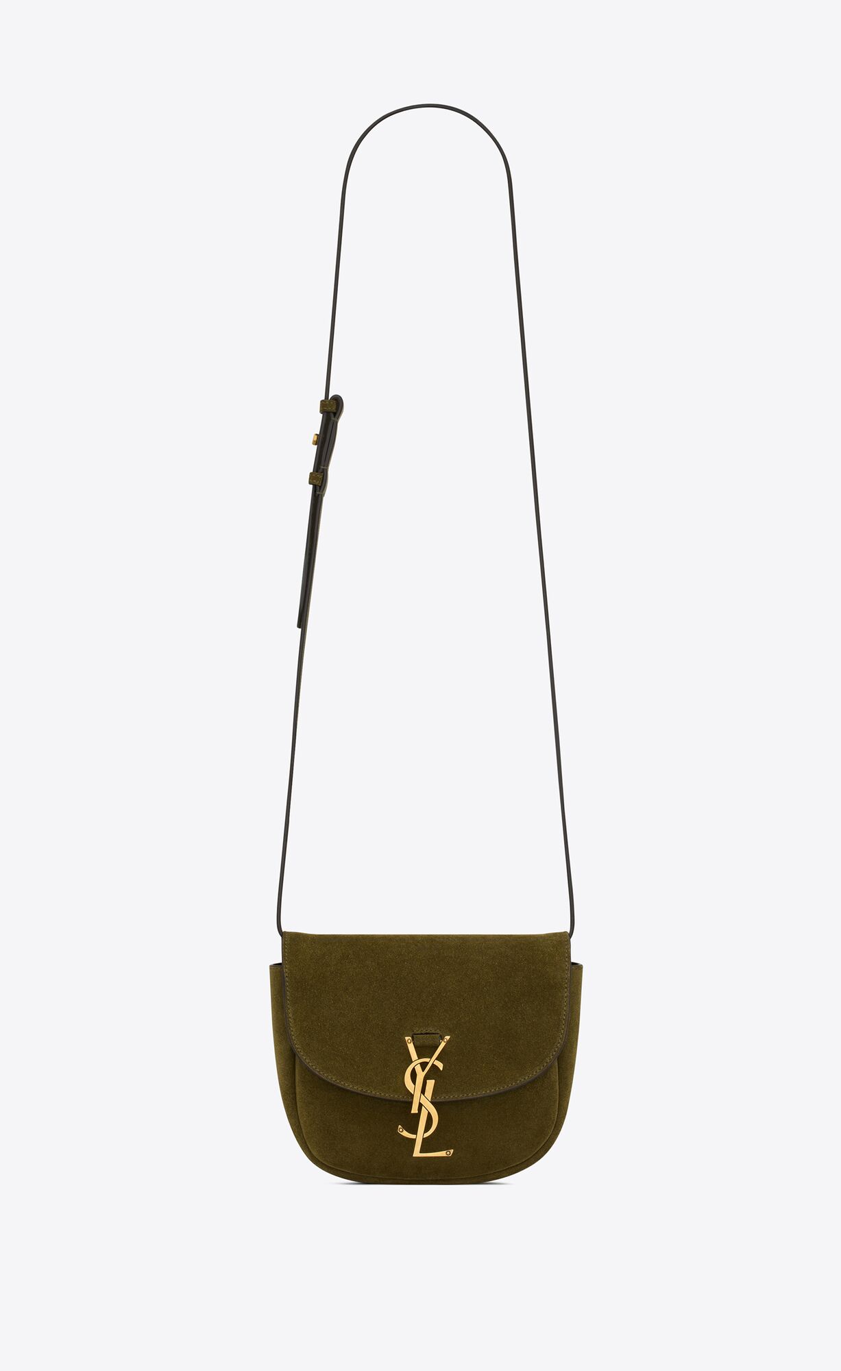 YSL Kaia Small In Wildleder Olivgrün Grün | 67952-QETZ