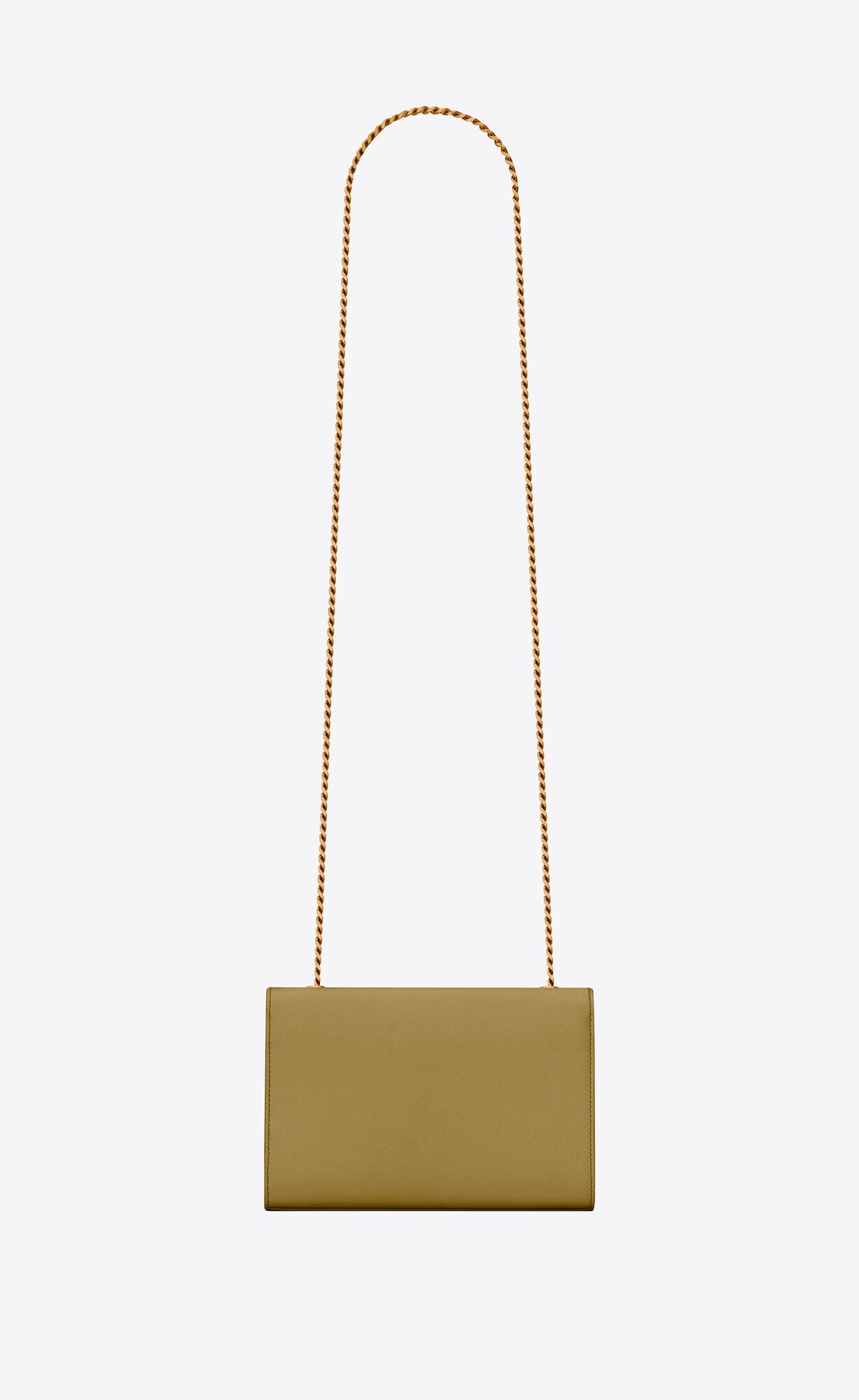 YSL Kate Small Chain Bag In Grain De Poudre Embossed Leder Grün | 62139-VDYP