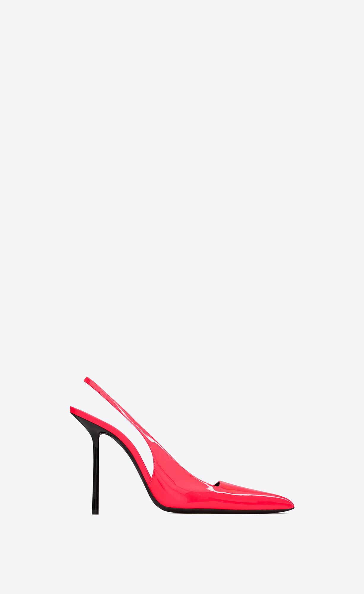 YSL Kiss Slingback Pumps In Lack Leder Rosa | 82079-WOMB