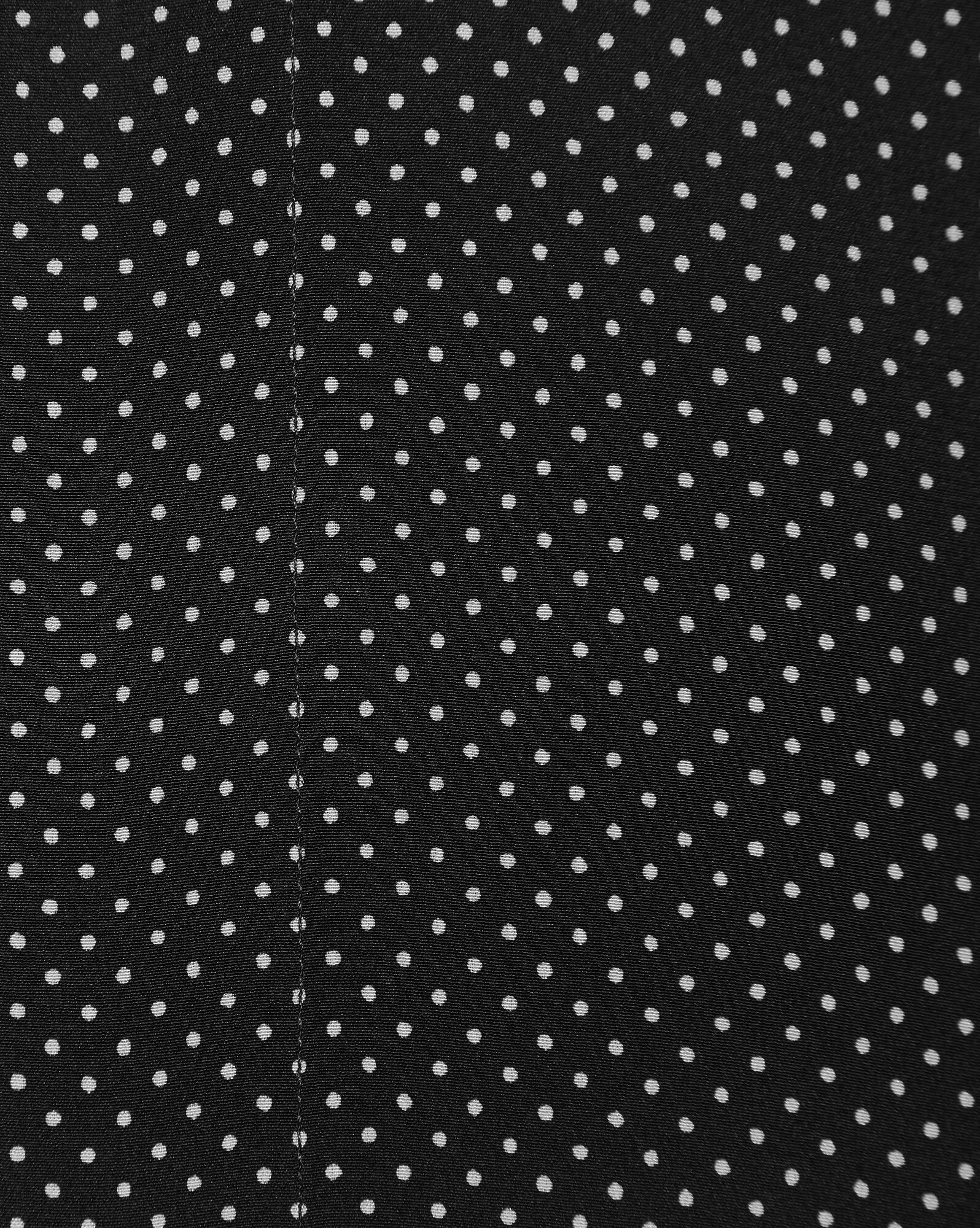 YSL Klassische Shirt In Dotted Crepe De Chine Schwarz | 47910-ETFW