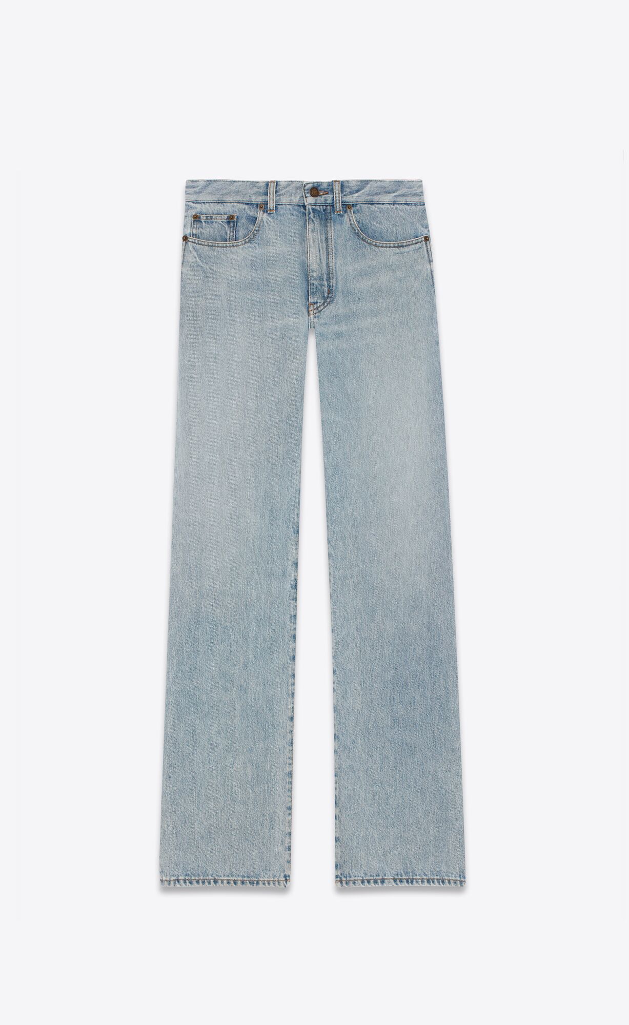 YSL Large Jeans Blau | 17458-UALI