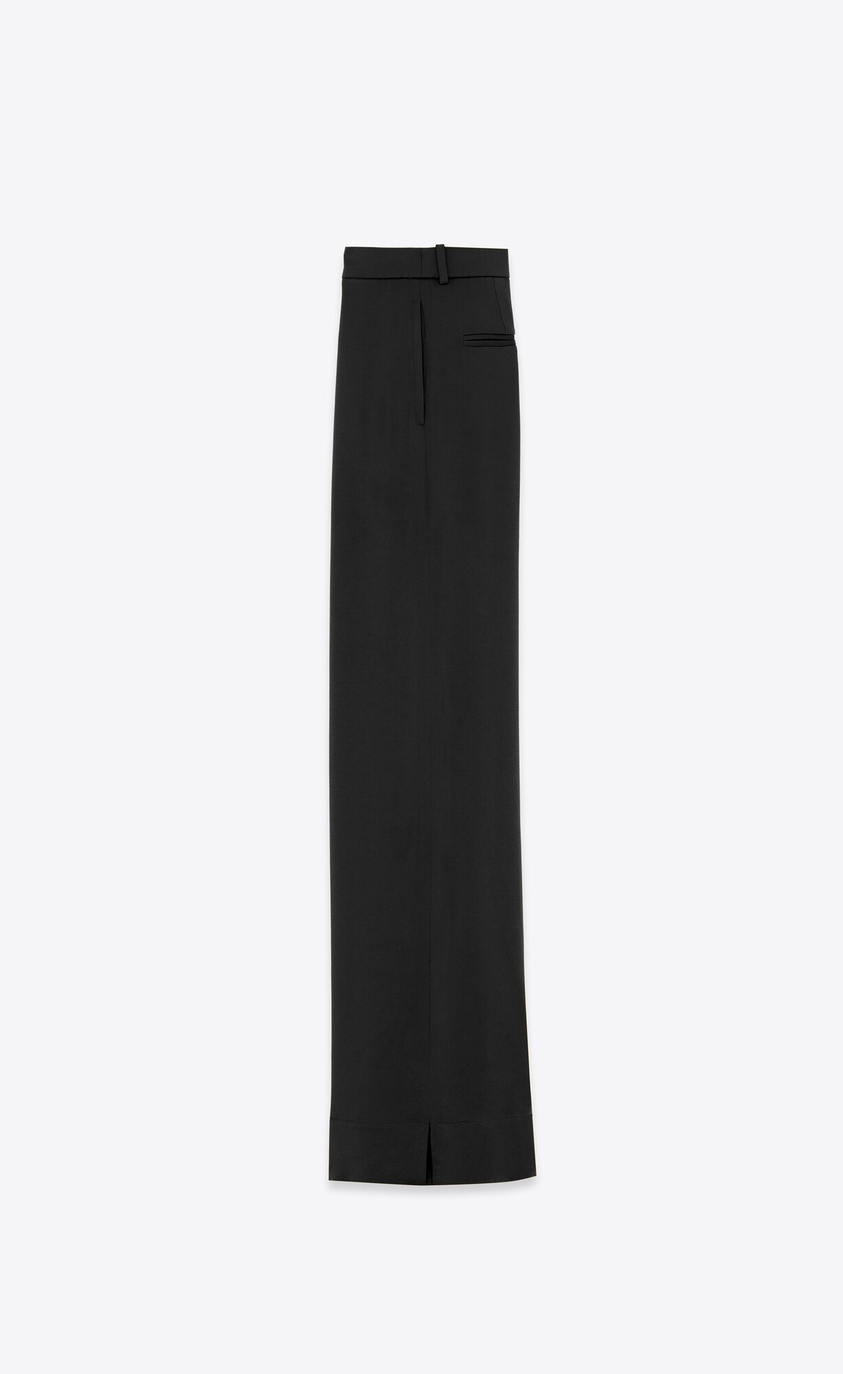 YSL Large Pants In Crepe Satin Schwarz | 84520-LAYN