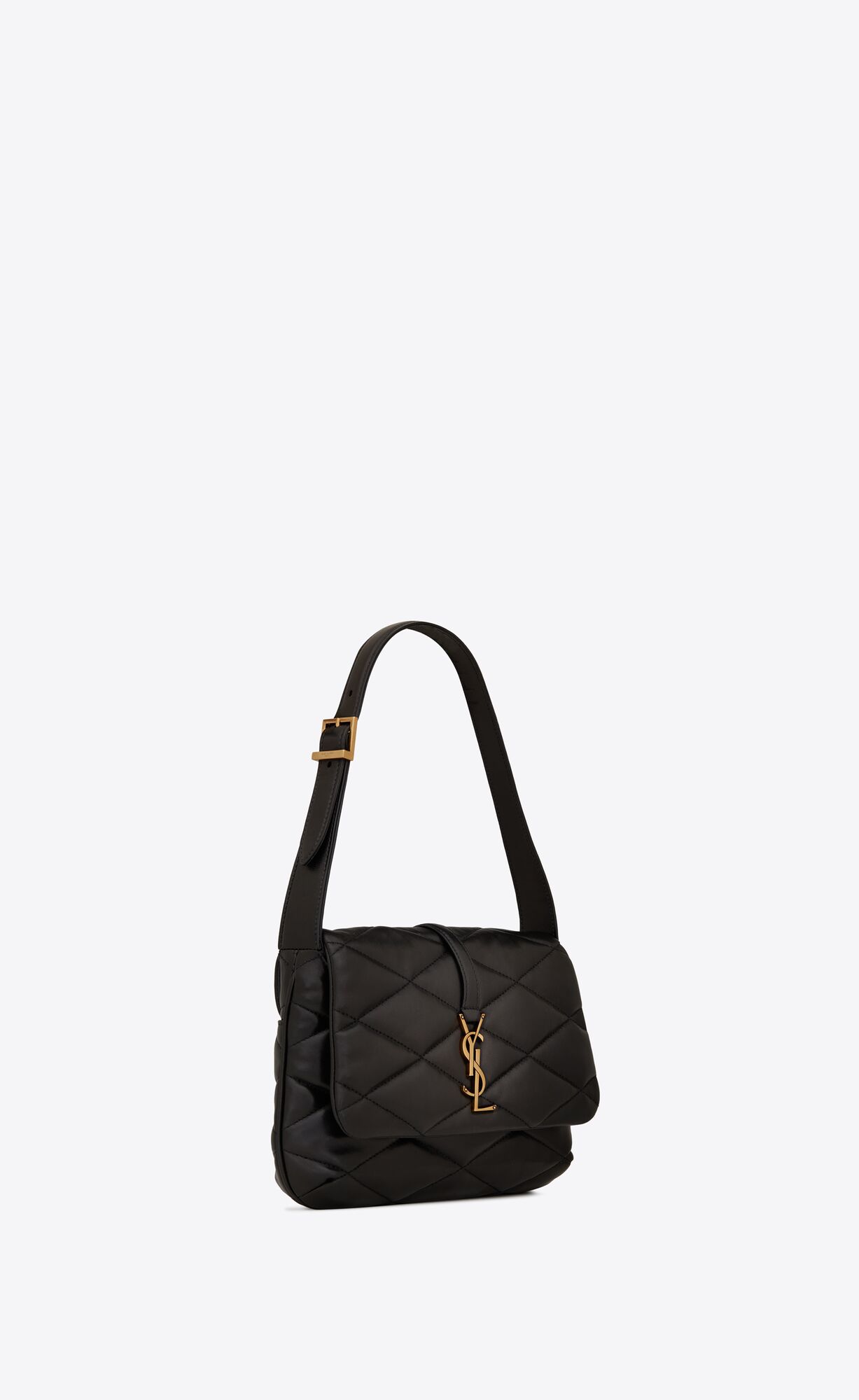 YSL Le 57 Hobo Bag In Gesteppt Lambskin Schwarz | 94860-BMAK