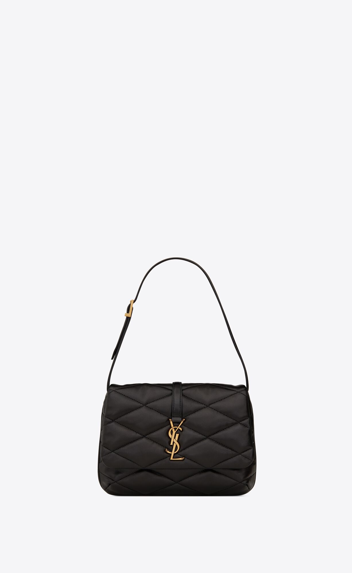 YSL Le 57 Hobo Bag In Gesteppt Lambskin Schwarz | 94860-BMAK