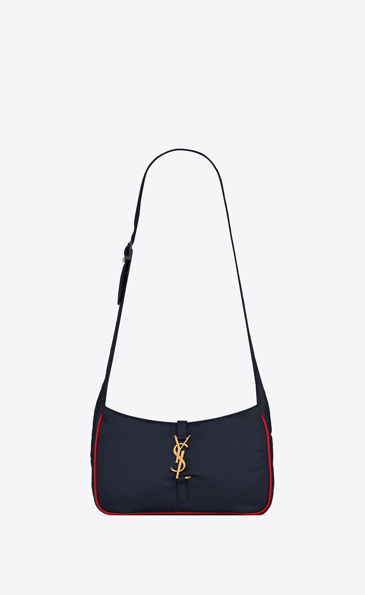 YSL Le 5 À 7 Crossbody Bag In Econyl® Regenerated Nylon Navy | 60951-IQVT