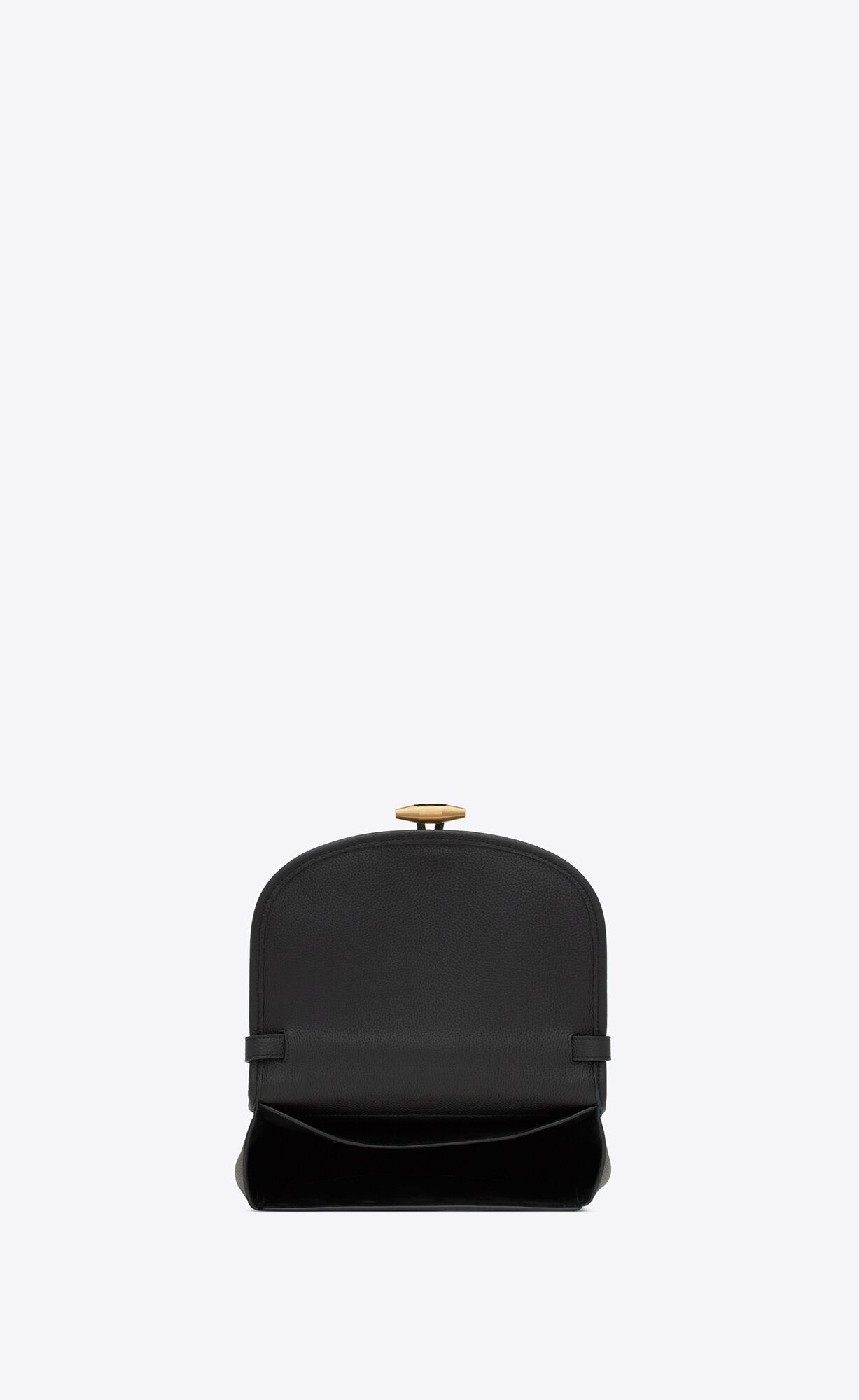 YSL Le Caban Satchel In Grained Leder Schwarz | 81362-CBMA