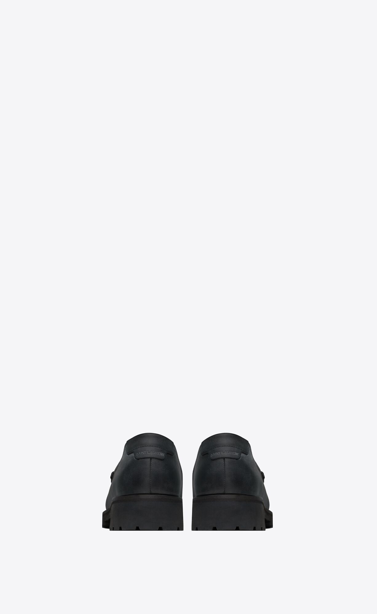 YSL Le Loafer Chunky Penny Slippers In Smooth Leder Noir | 61857-LVCM