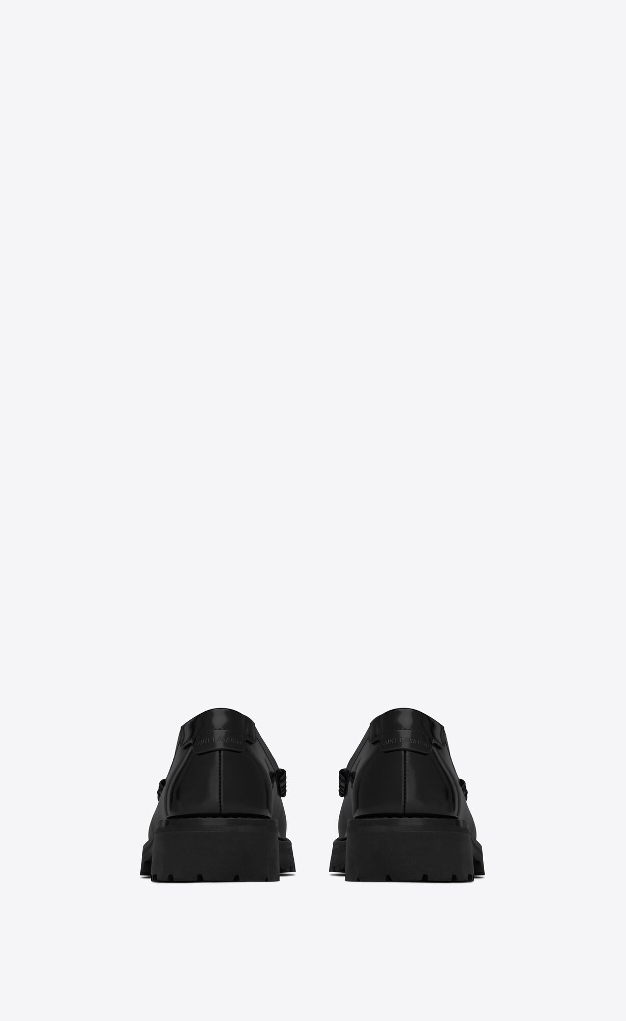 YSL Le Loafer Chunky Penny Slippers In Smooth Leder Schwarz | 82560-AXRB