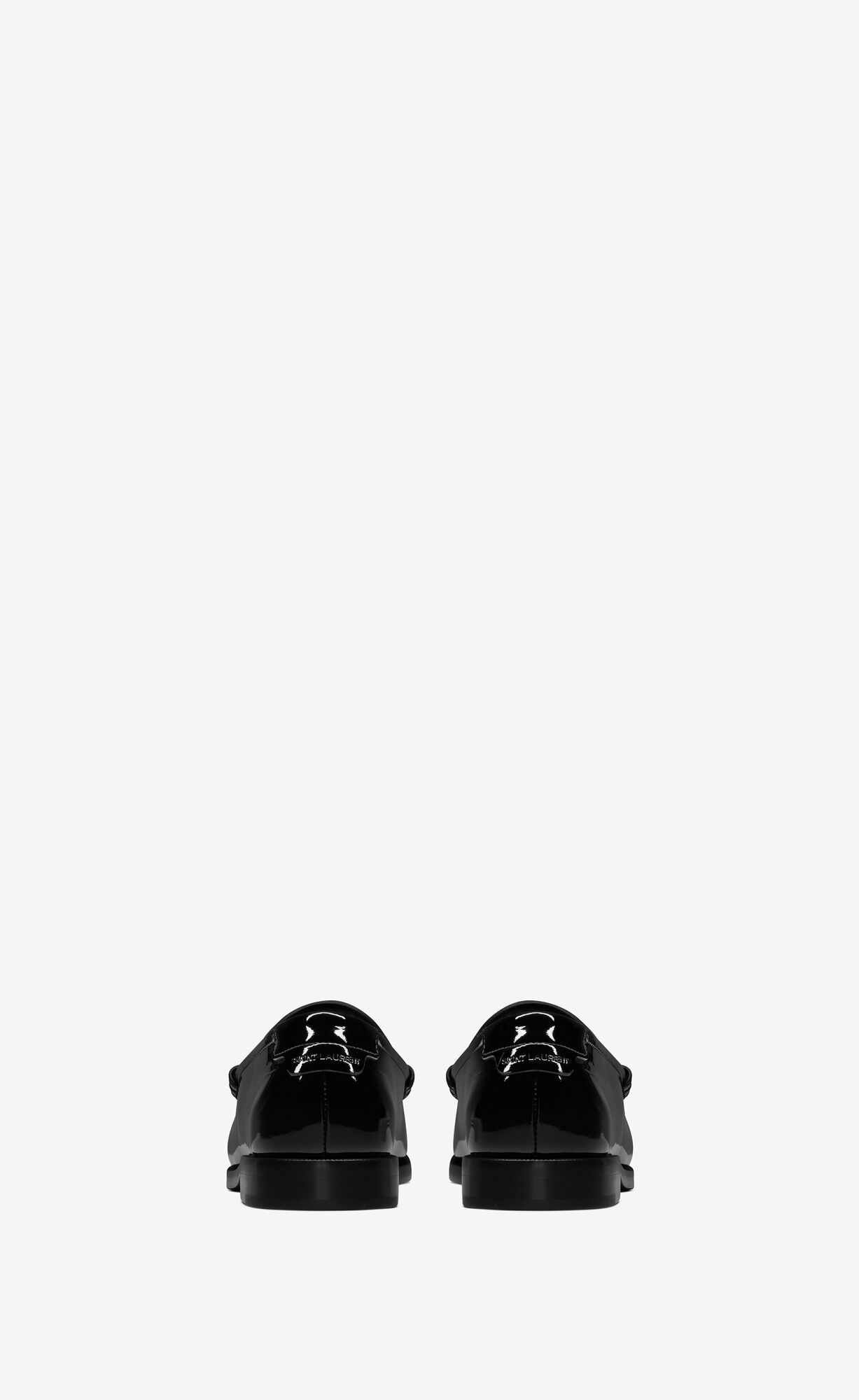 YSL Le Loafer Penny Slippers In Lack Leder Schwarz | 59076-XWFL