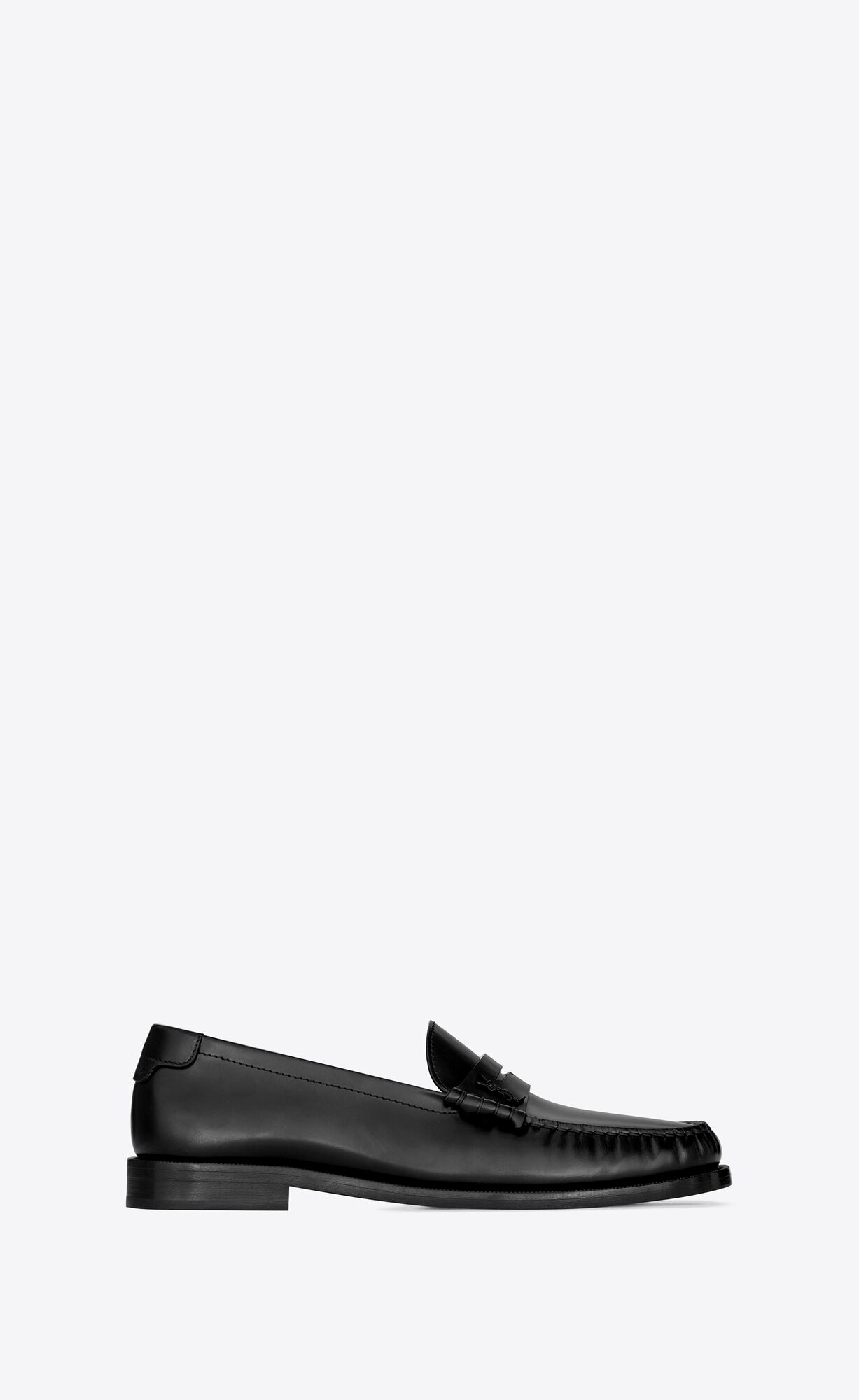 YSL Le Loafer Penny Slippers In Smooth Leder Schwarz | 60148-LUGM