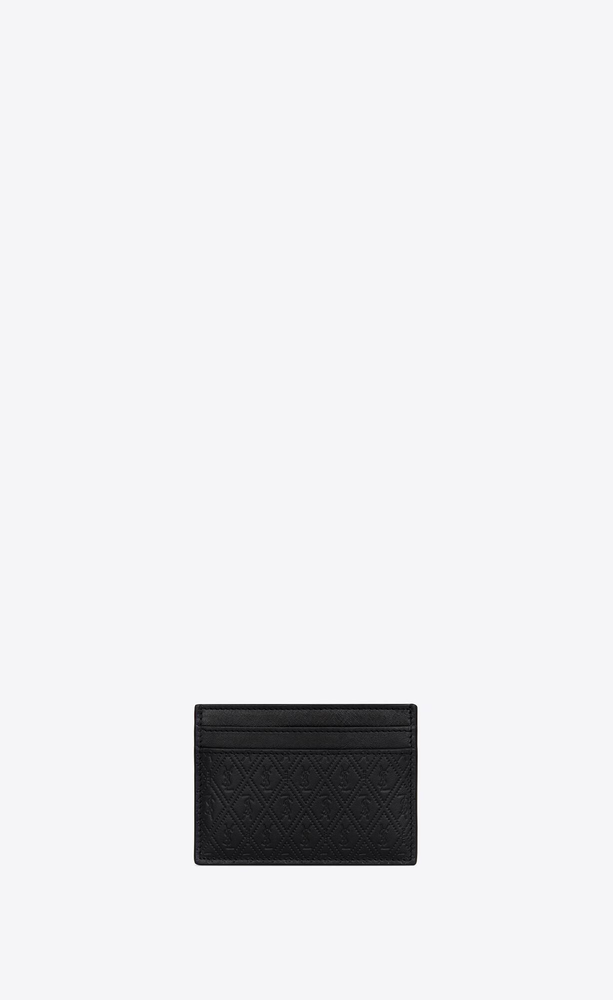 YSL Le Monogramme Card Holder In Embossed Smooth Leder Schwarz | 38924-NVUC