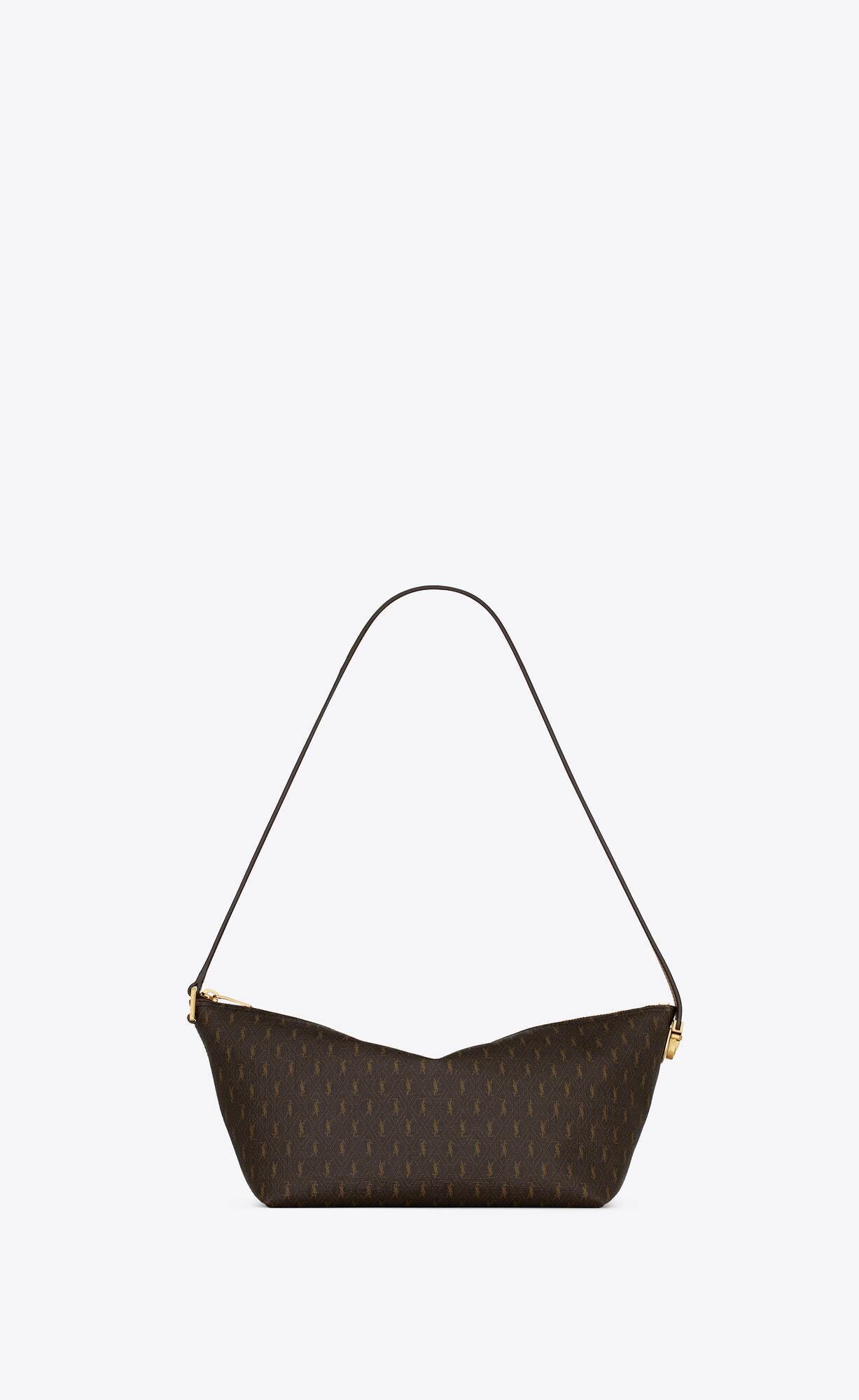 YSL Le Monogramme Crossbody Bag In Cassandre Canvas And Smooth Leder Braun | 94356-QGZC