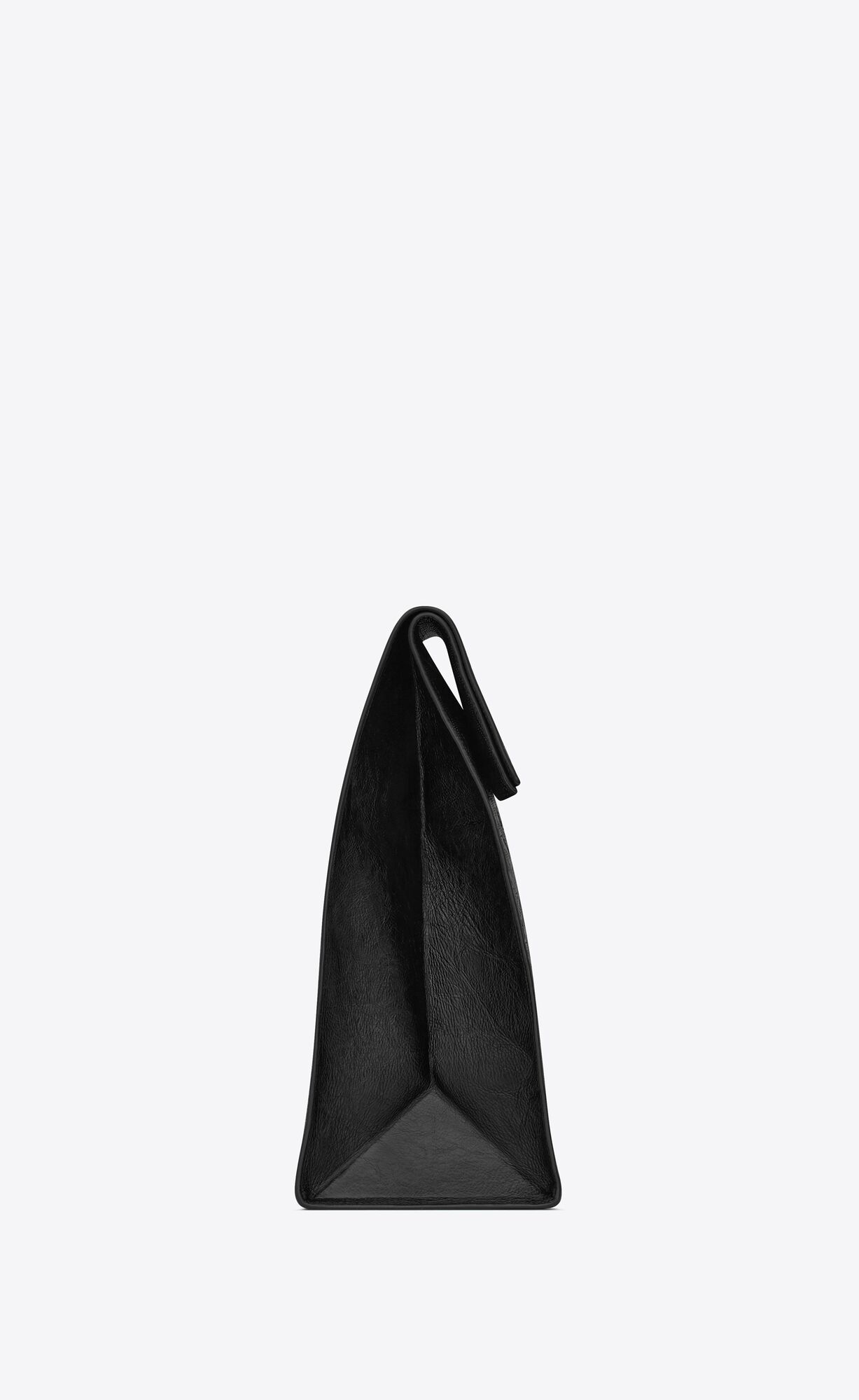 YSL Le Monogramme Deli Paper Bag In Embossed Leder Schwarz | 39815-ZEKC