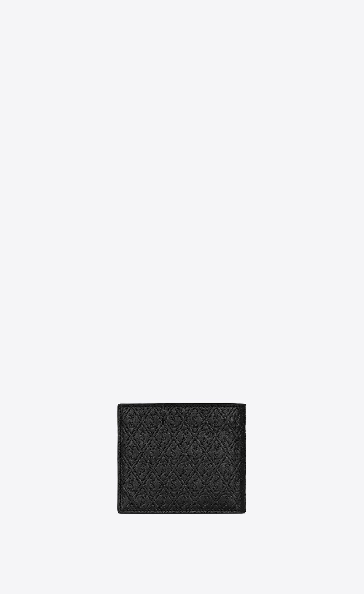 YSL Le Monogramme East/West Wallet In Embossed Smooth Leder Schwarz | 16985-LFMC