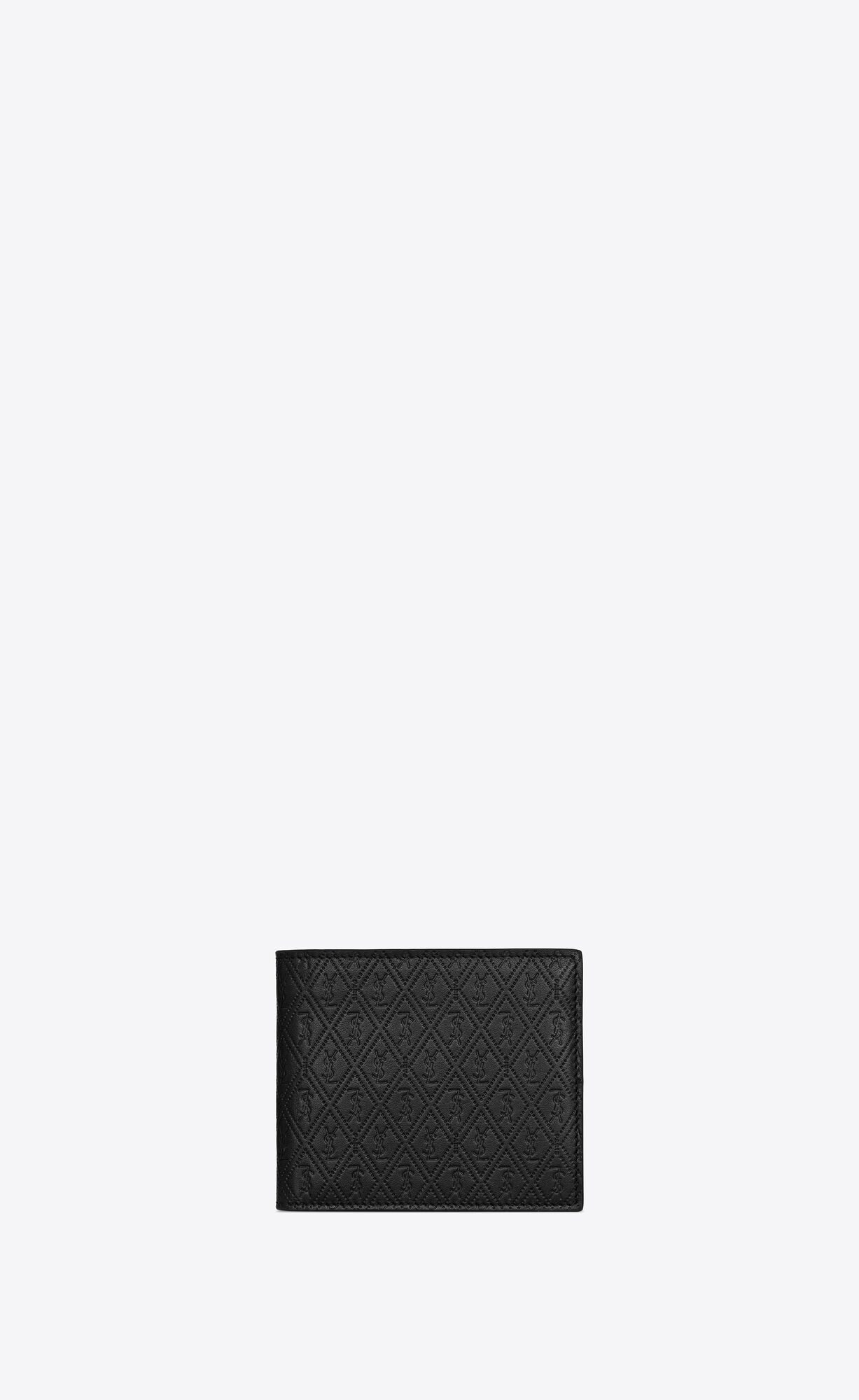 YSL Le Monogramme East/West Wallet In Embossed Smooth Leder Schwarz | 16985-LFMC