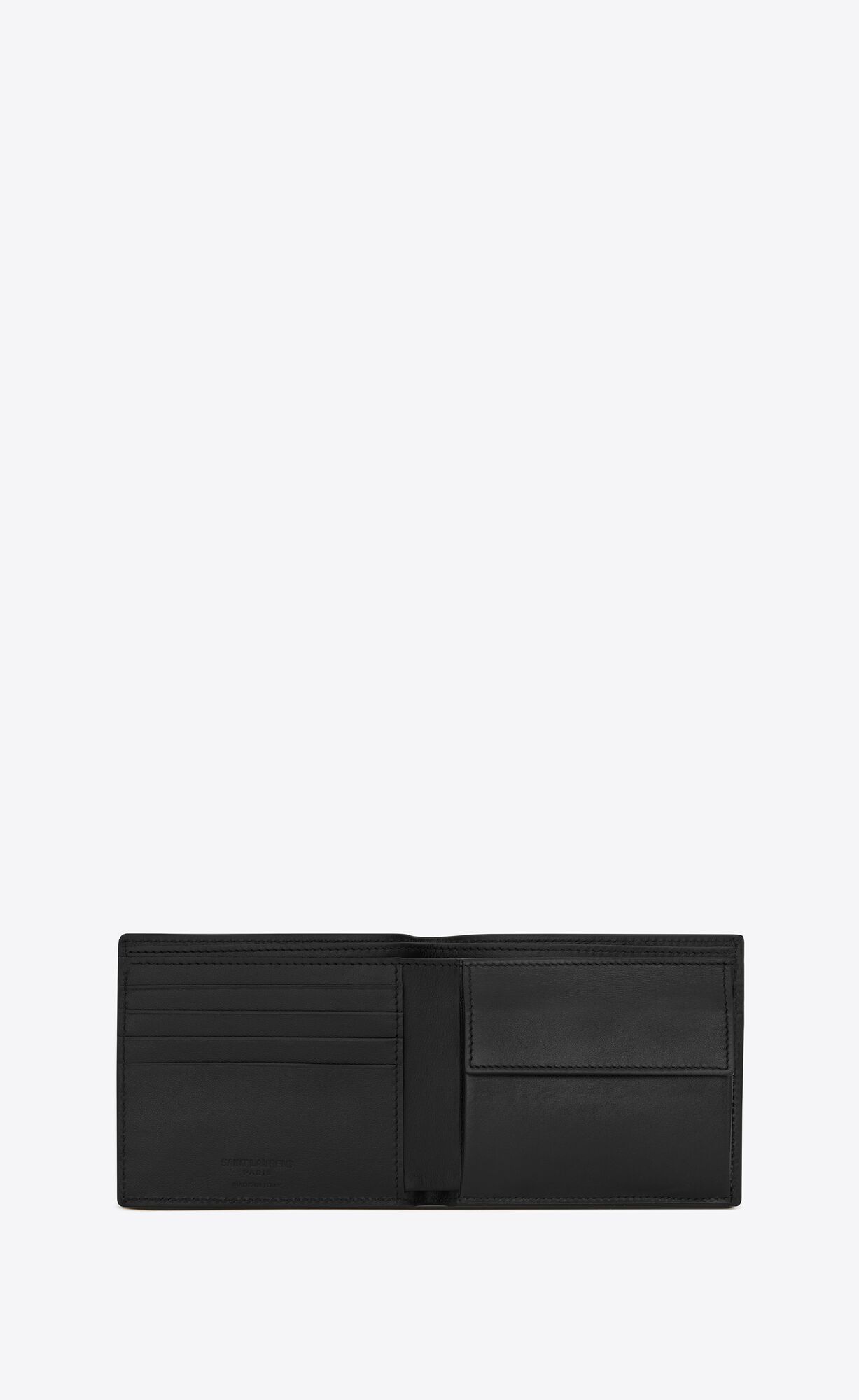 YSL Le Monogramme East/West Wallet With Coin Purse In Smooth Leder Schwarz | 40832-MFPO