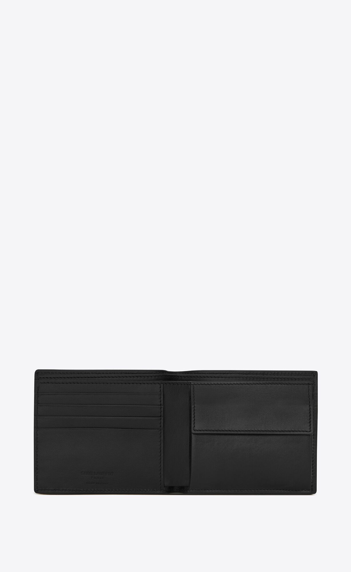 YSL Le Monogramme East/West Wallet With Coin Purse In Smooth Leder Schwarz | 40832-MFPO