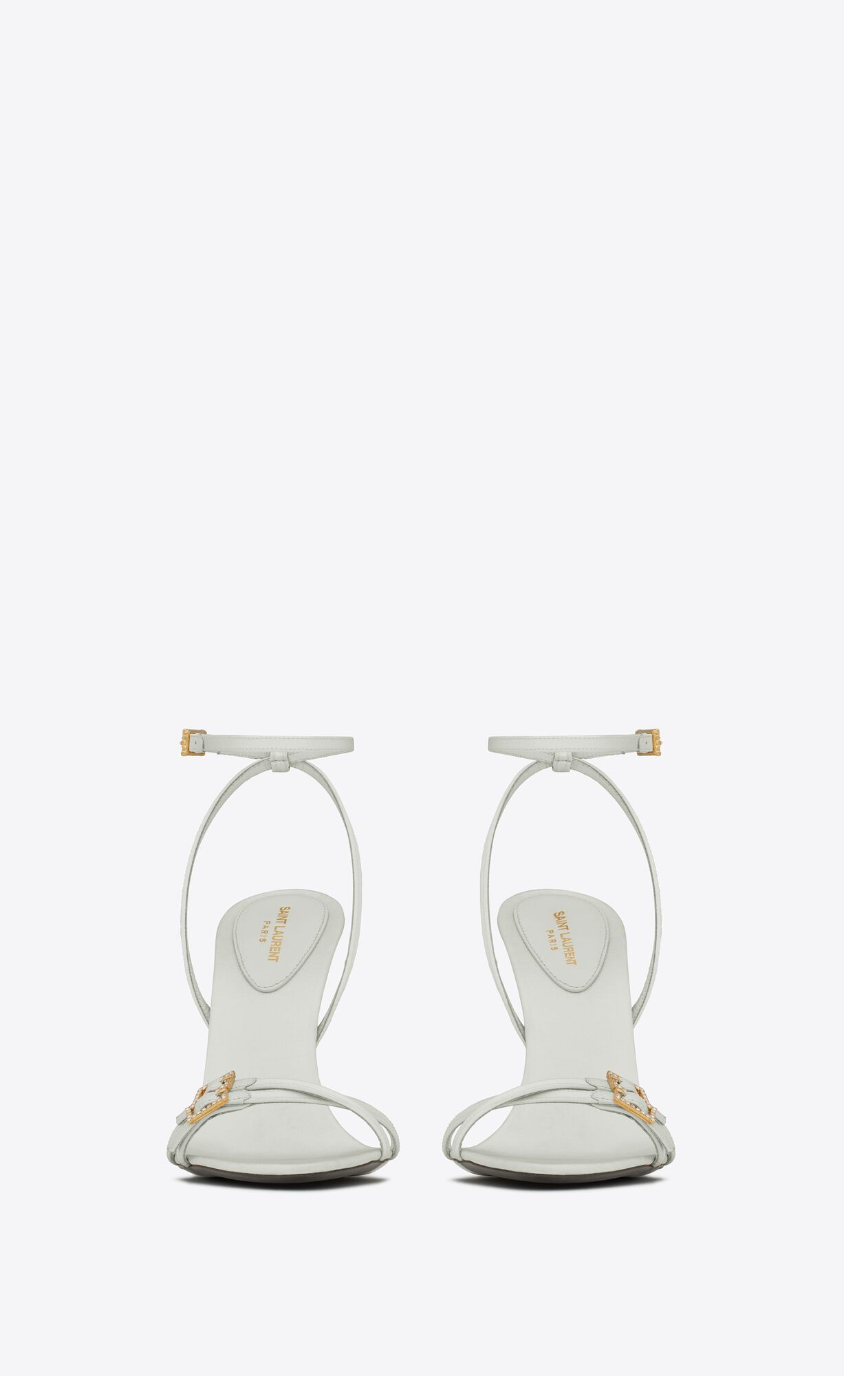 YSL Lila Sandals In Crepe Satin Grün | 01572-ZKSY