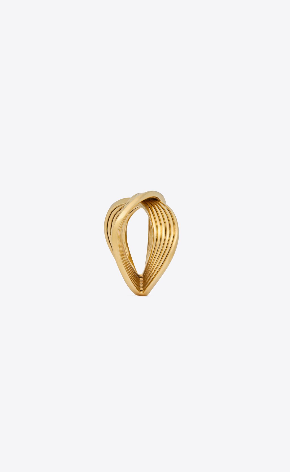 YSL Link Cuff In Metal Gold | 02835-EBKQ