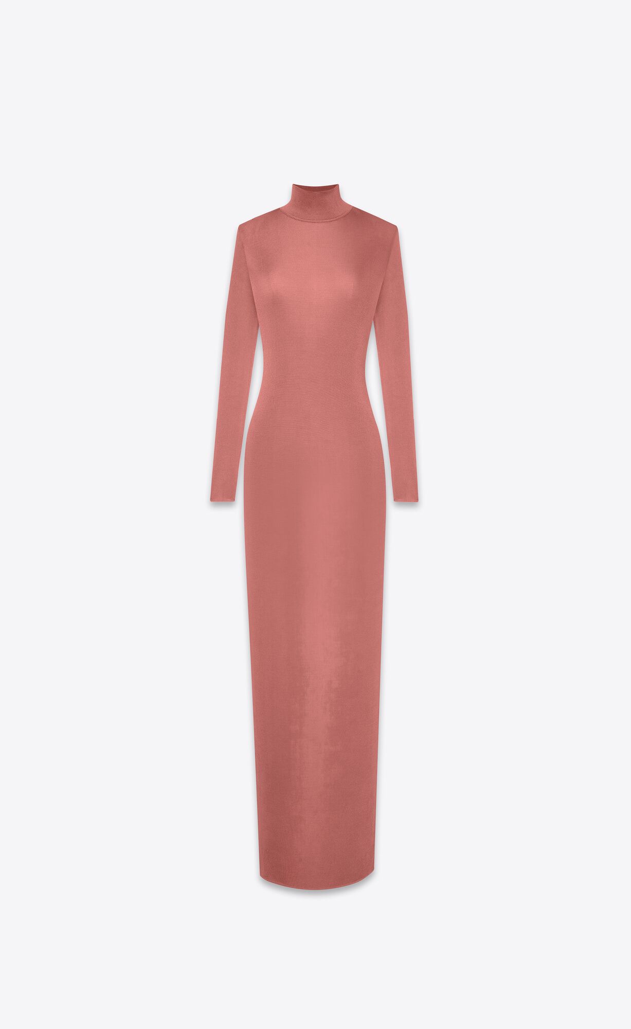 YSL Long Kleider In Knit Rosa | 74916-NERY