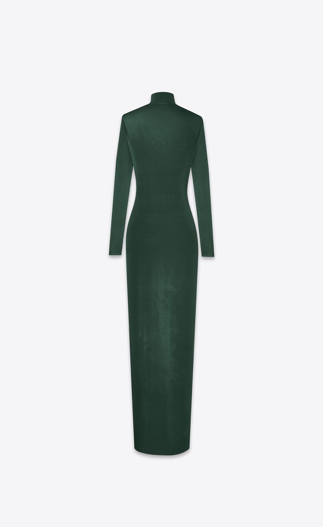 YSL Long Kleider In Knit Vert Foret | 47251-YZUE