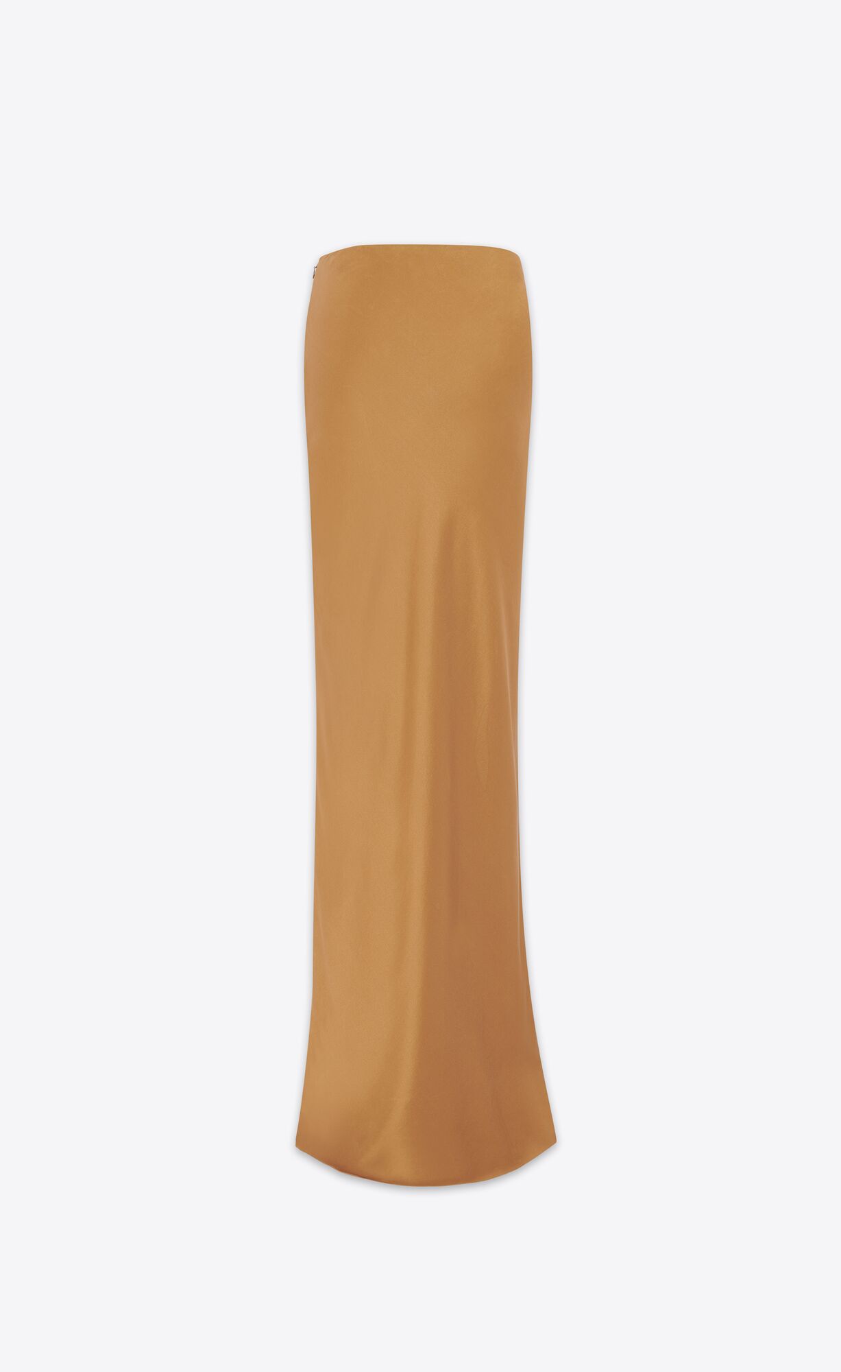 YSL Long Skirt In Crepe Satin Beige | 50943-AKBN