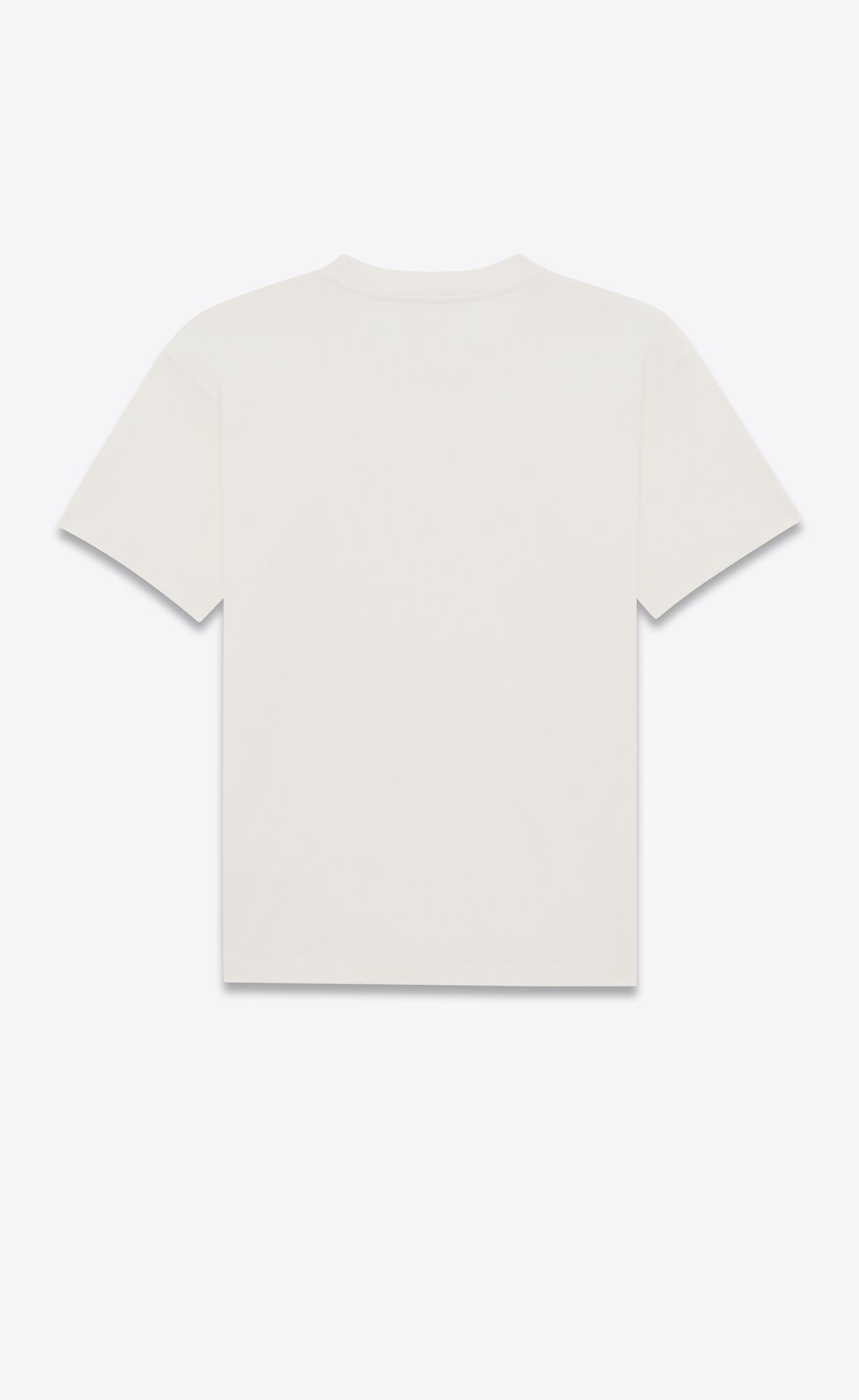 YSL Loose Fit T-shirt In Jersey Naturel | 92063-QGYA