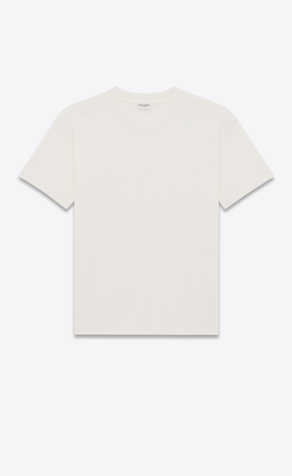 YSL Loose Fit T-shirt In Jersey Naturel | 92063-QGYA