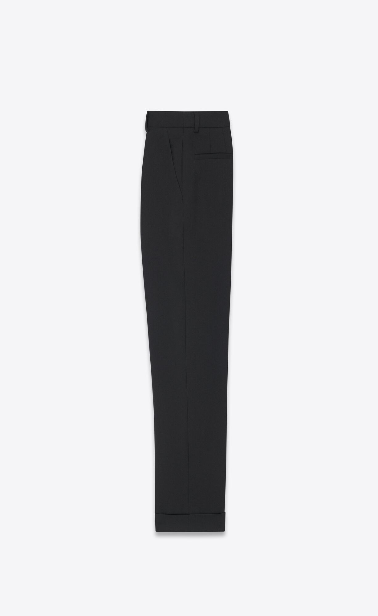 YSL Loose-fit Pants In Gabardine Schwarz | 73451-QDPB