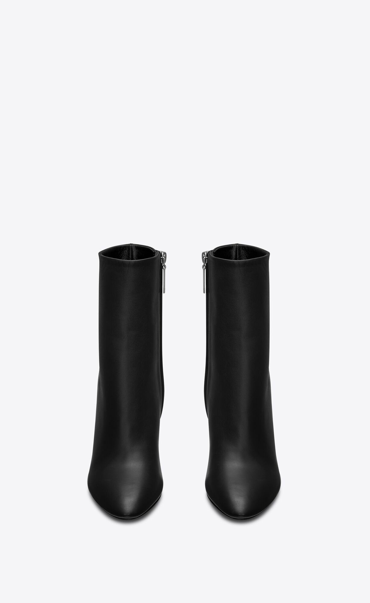 YSL Lou Ankle Boots In Leder Schwarz | 71253-HVZE