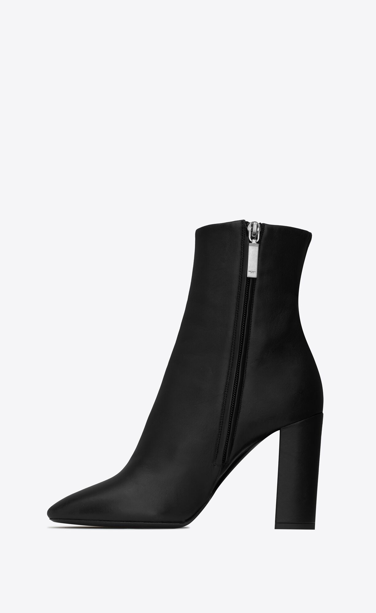 YSL Lou Ankle Boots In Smooth Leder Schwarz | 82630-JZCX