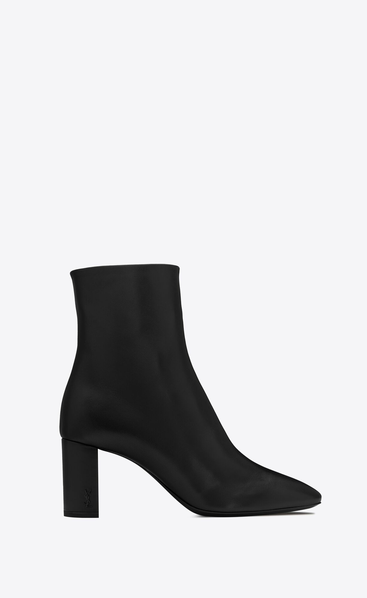 YSL Lou Ankle Boots In Smooth Leder Schwarz | 82630-JZCX