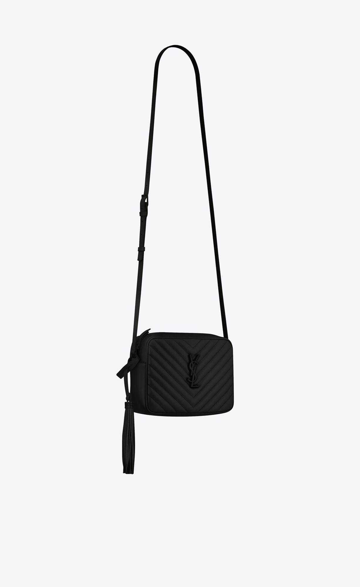 YSL Lou Camera Bag In Gesteppt Leder Noir | 68451-VSEZ