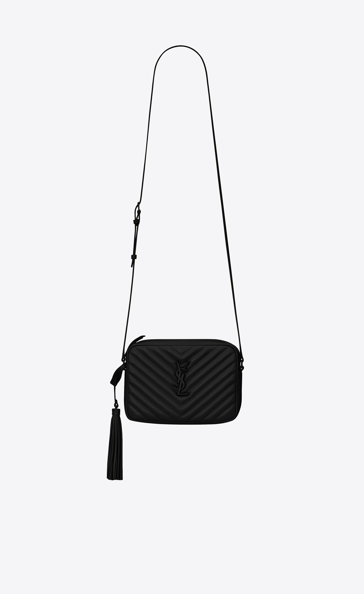 YSL Lou Camera Bag In Gesteppt Leder Noir | 68451-VSEZ